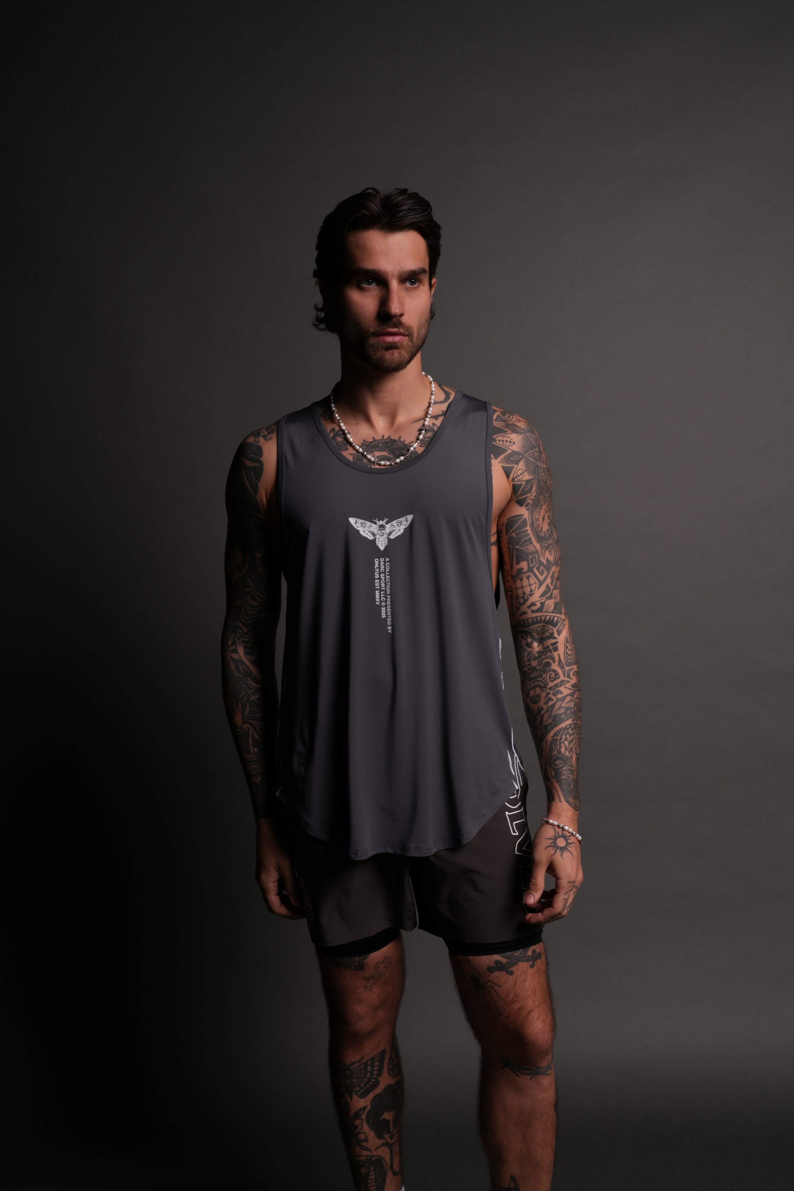 Moth From Above "Dry Wolf" (Drop) Tank in Wolf Gray