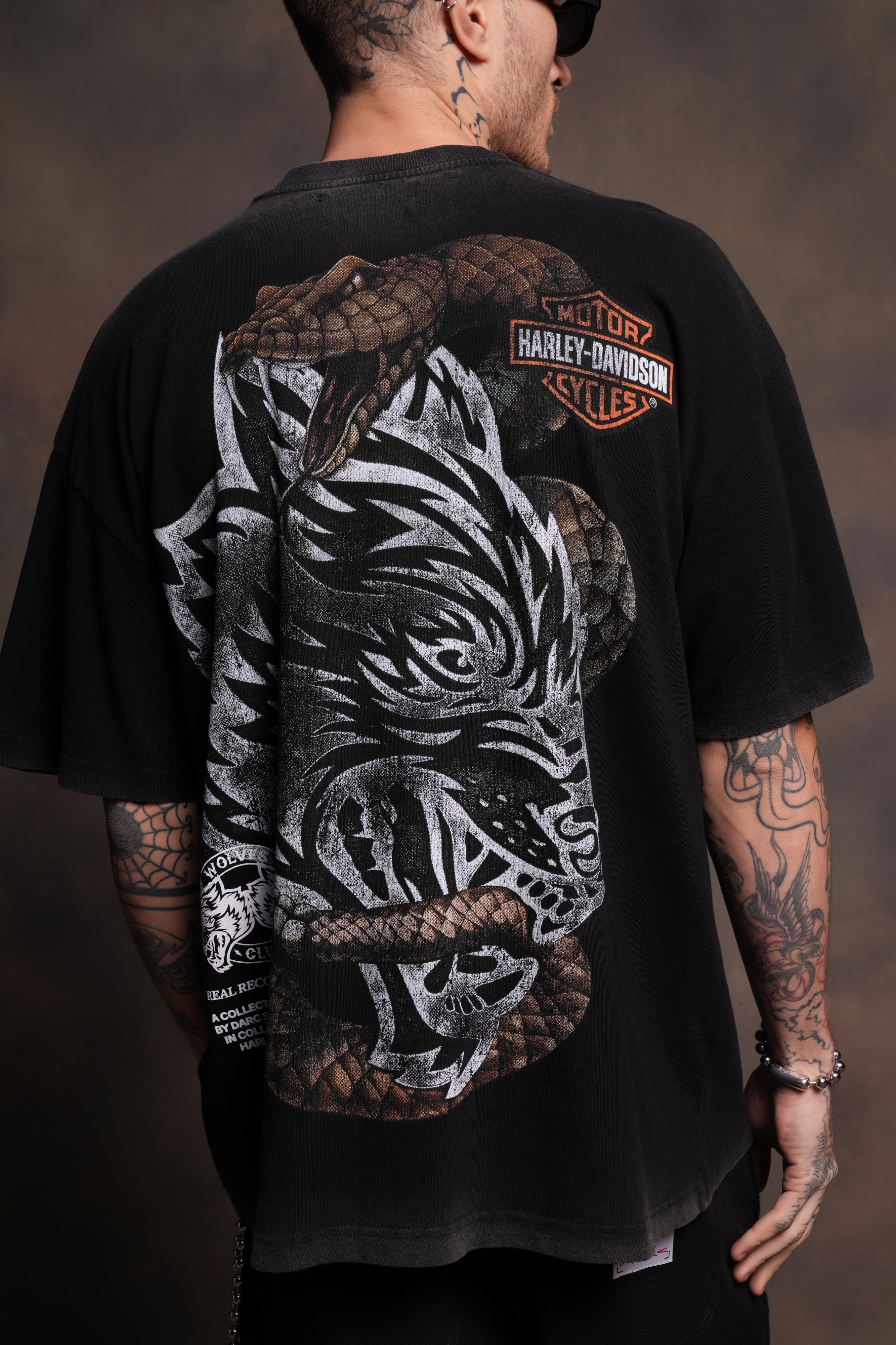 The Snake & The Wolf "Premium" Oversized Tee in Black