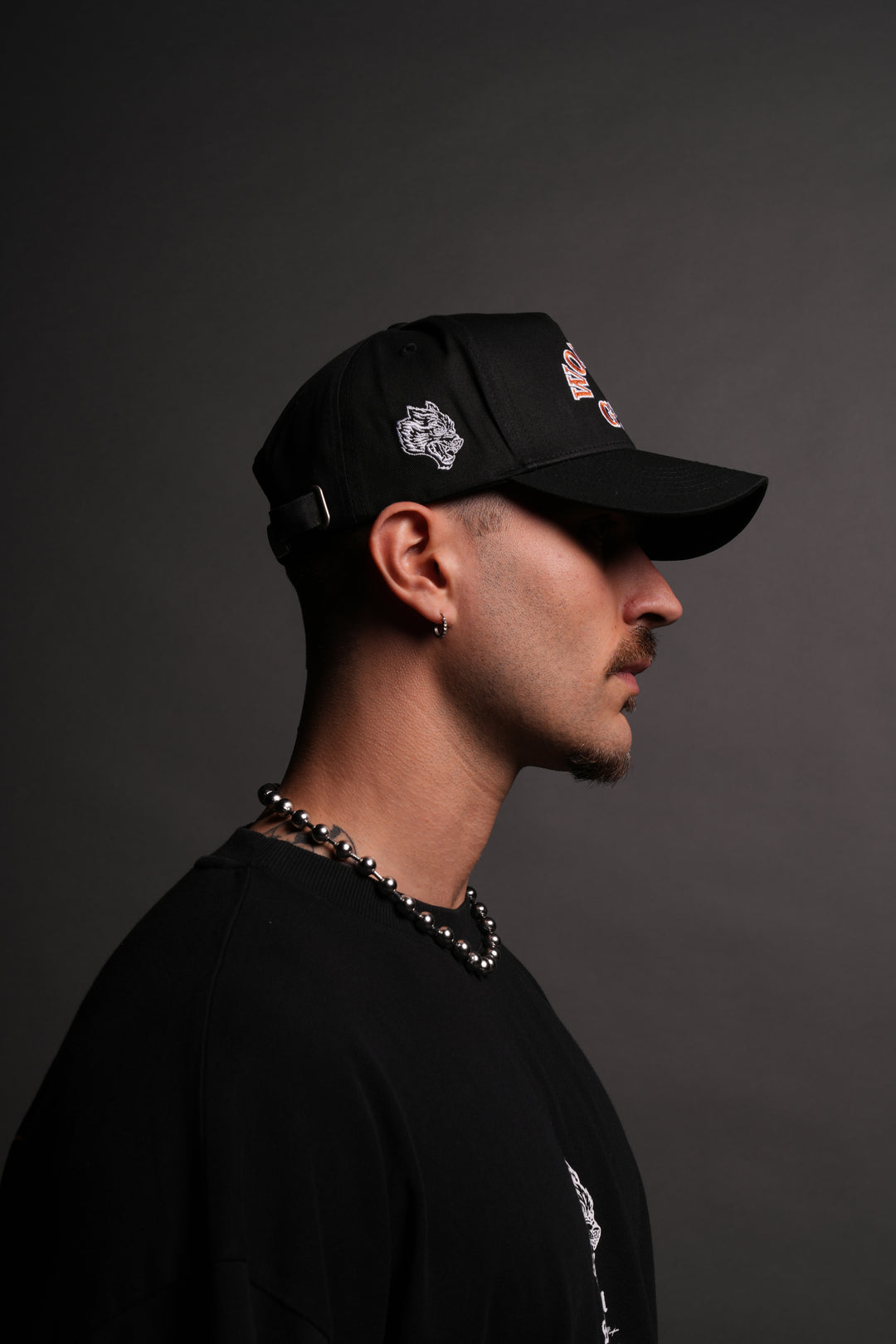 Wolves Gym V2 5 Panel Hat in Black