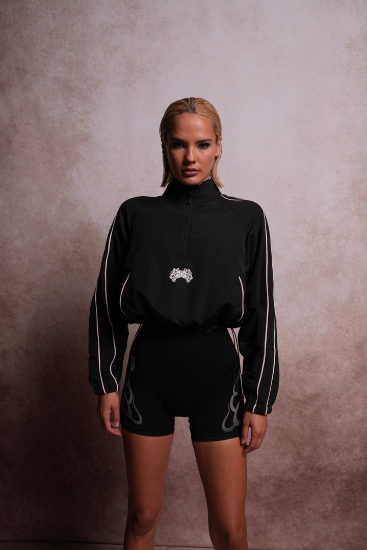 She Forever Rec Jacket in Black/Cherry Blossom