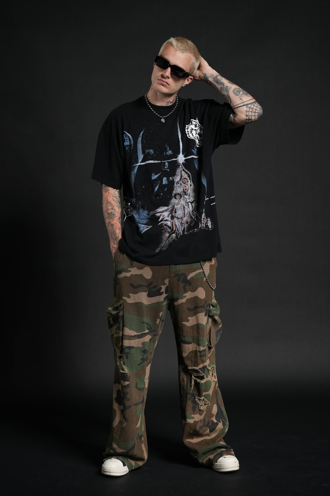 A New Hope "Side-By-Side" Series Premium Tee in Black