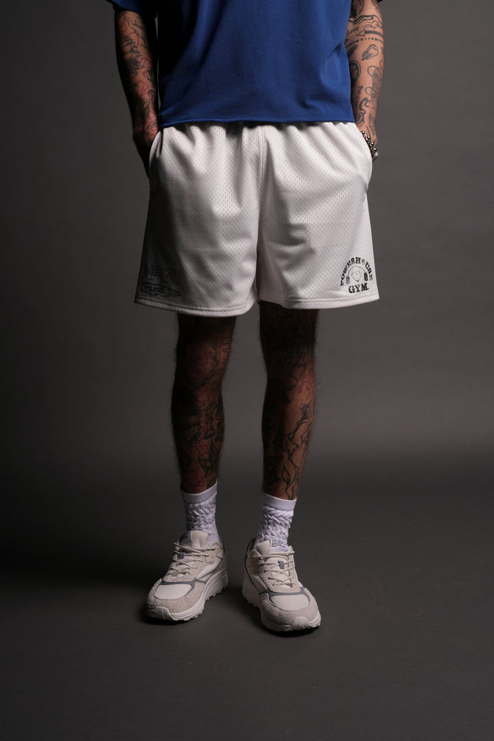 NFGU Powerhouse Mesh Shorts in Cream