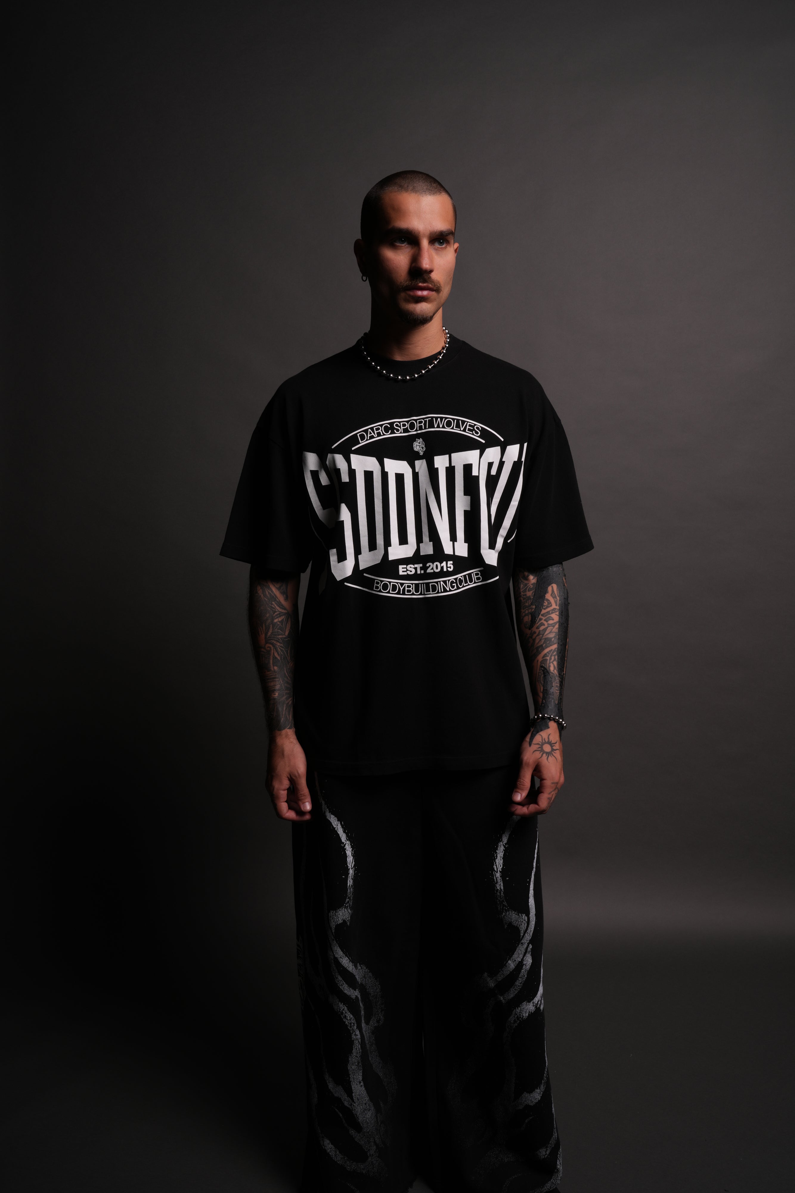 SSDDNFGU FRVR "Premium" Oversized Tee in Black