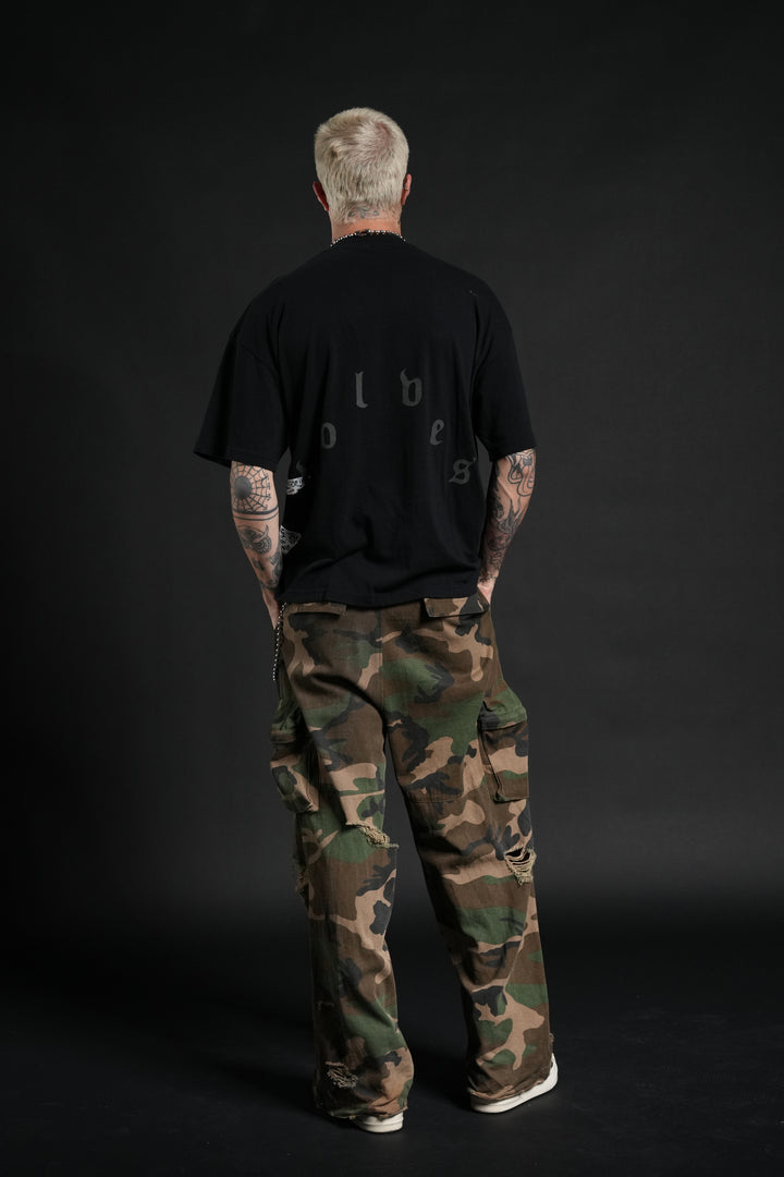 The Phantom Menace "Side-By-Side" Series Premium Tee in Black