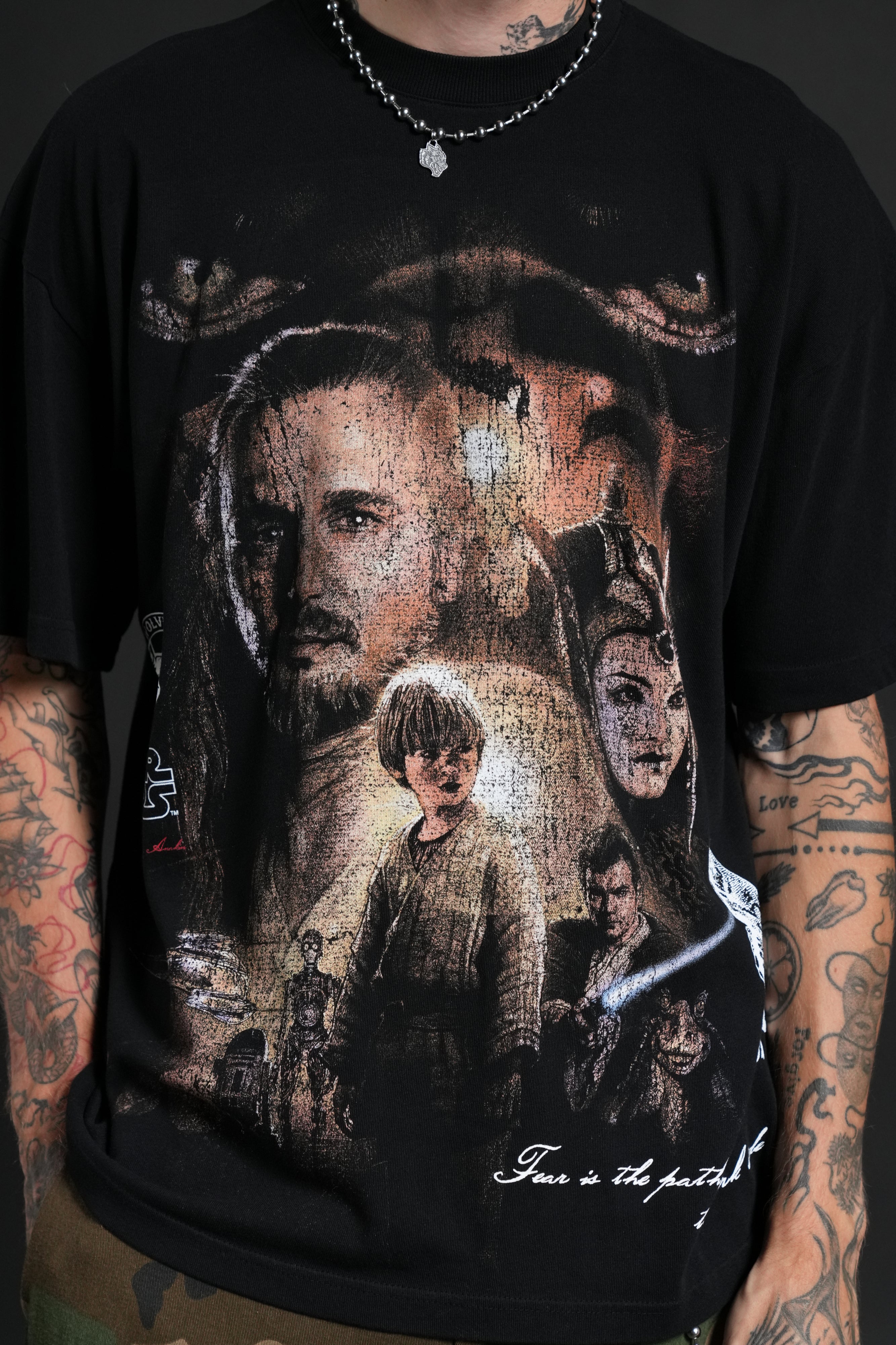 The Phantom Menace "Side-By-Side" Series Premium Tee in Black