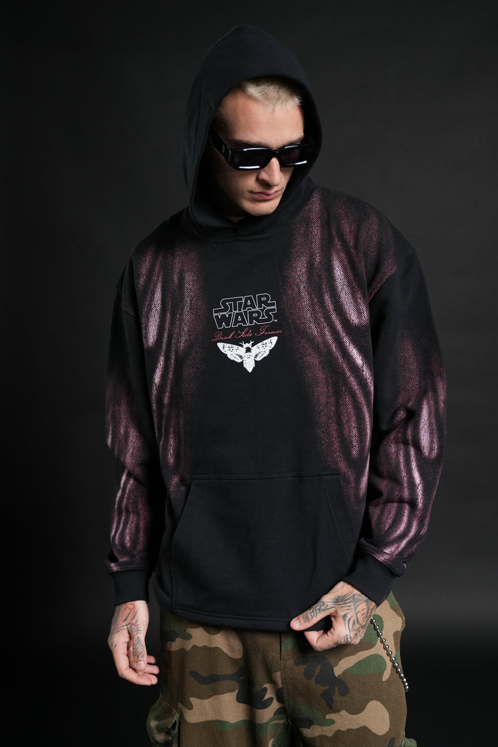 Dark Flame Moaty Hoodie in Black