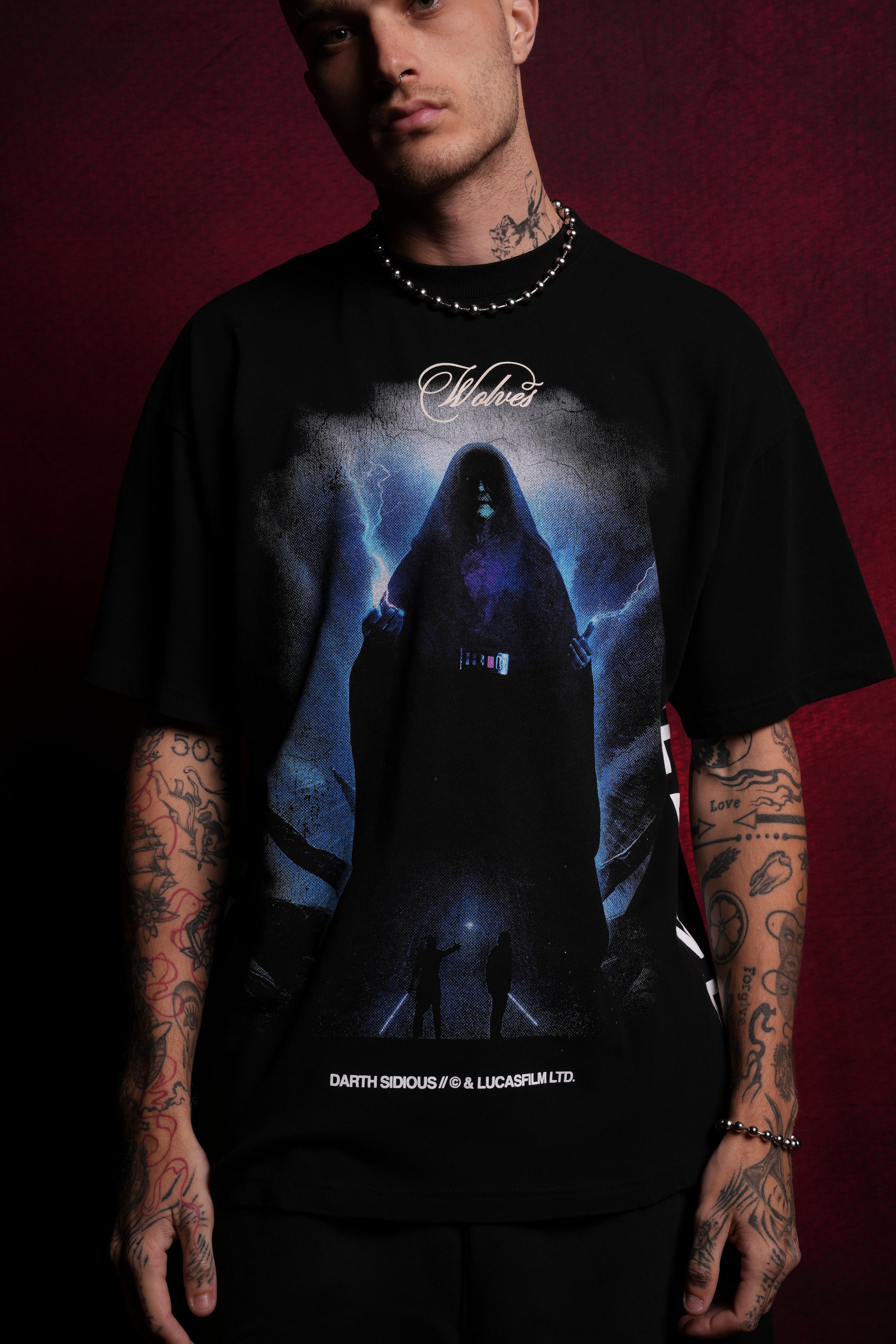 (1 OF 500) Sith Lord "Premium" Oversized Tee in Black