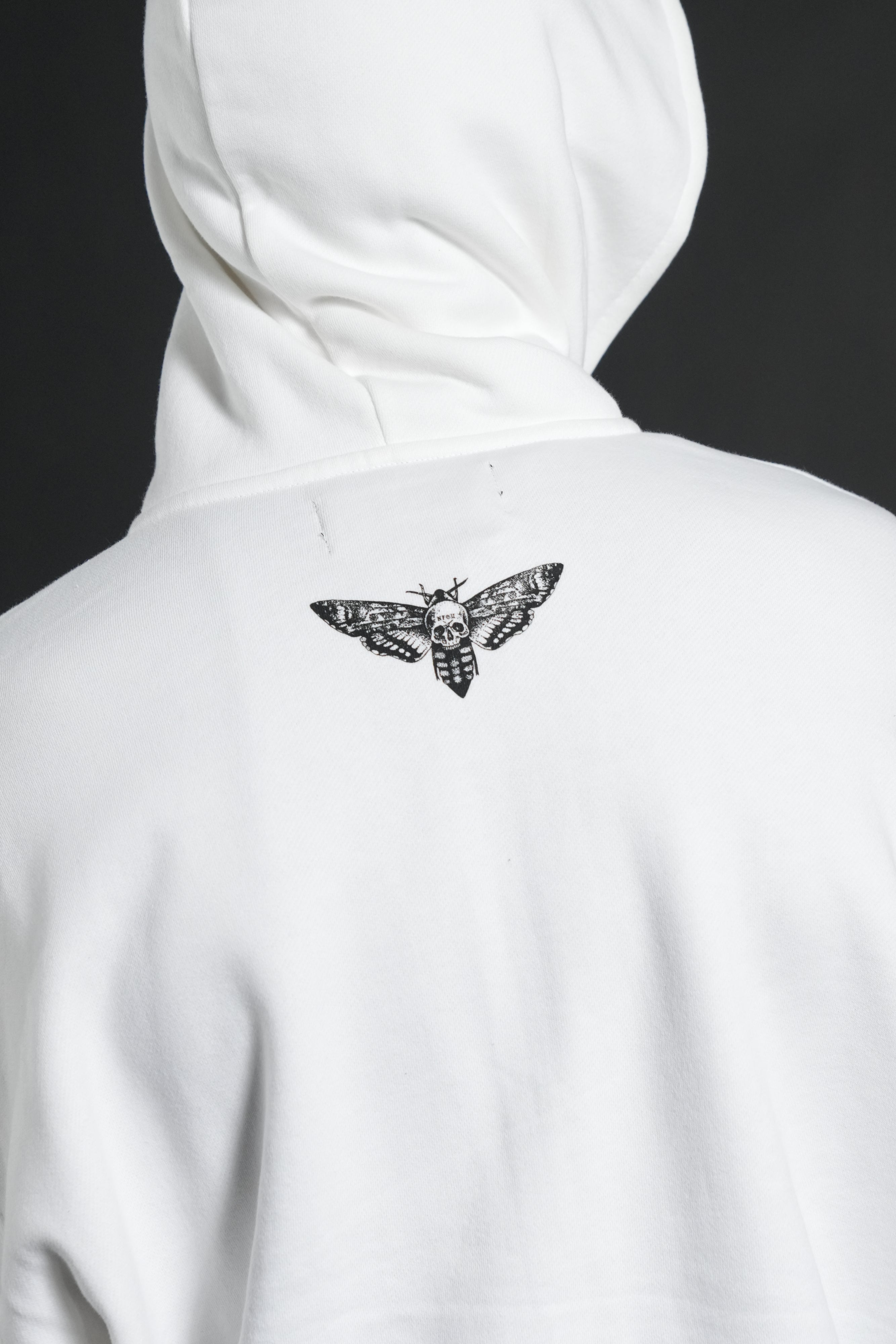 Race Inferno Vex Double Zip Hoodie in Cream
