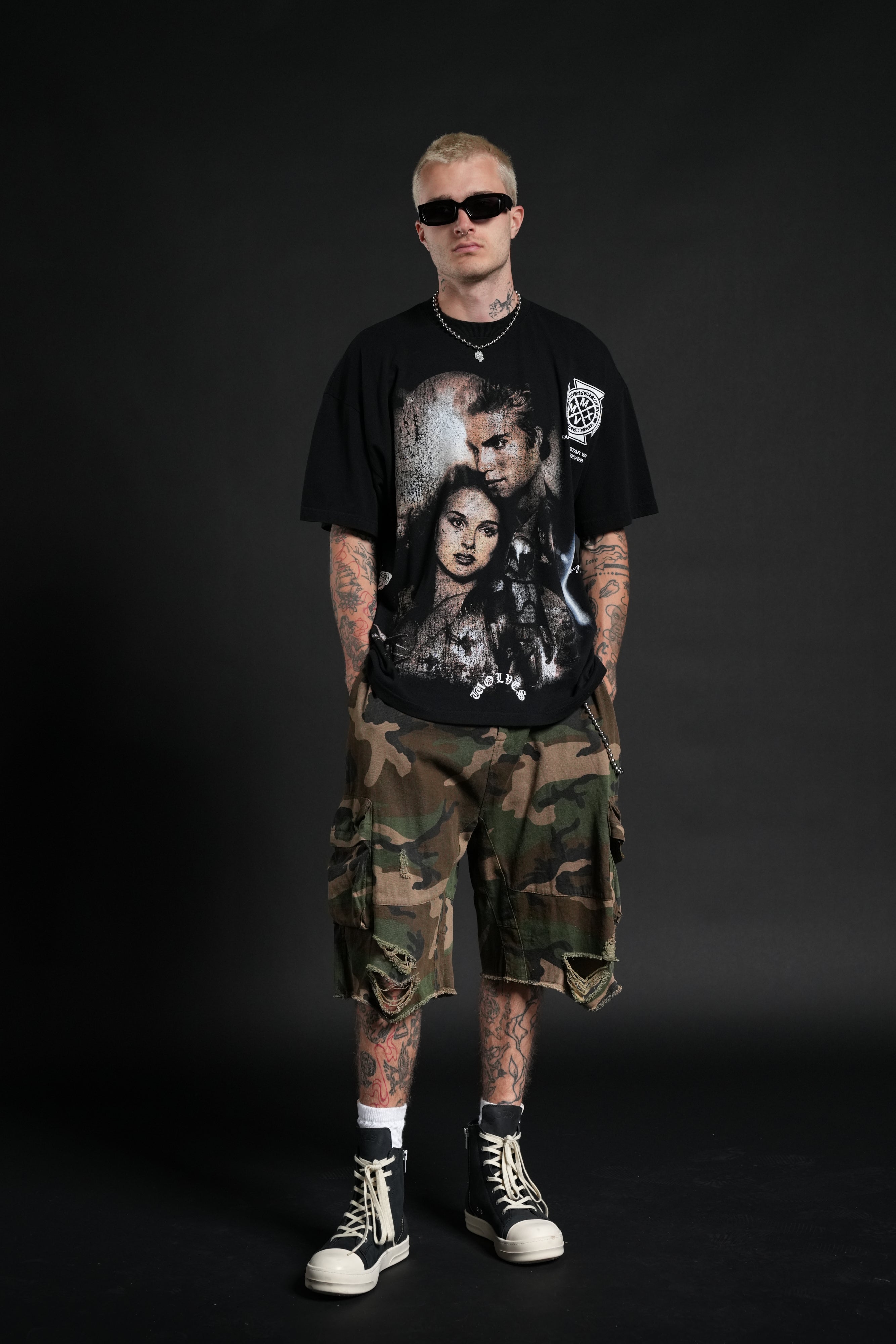 Attack Of The Clones "Side-By-Side" Series Premium Tee in Black