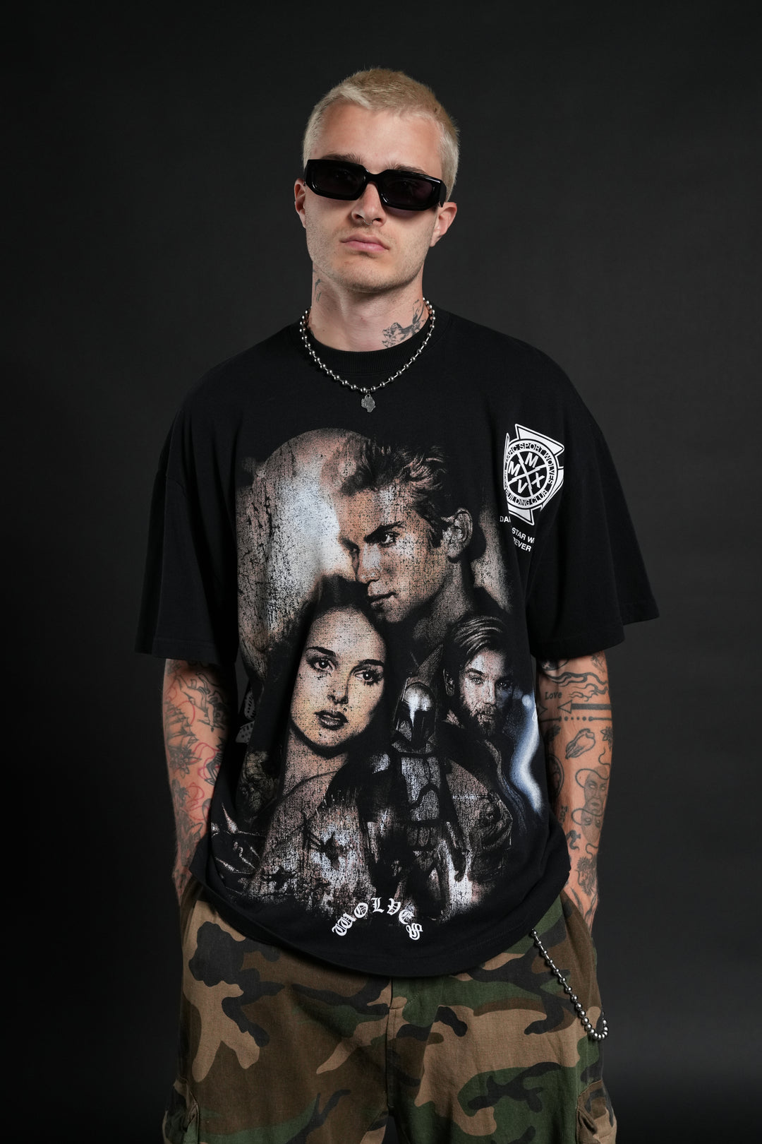 Attack Of The Clones "Side-By-Side" Series Premium Tee in Black