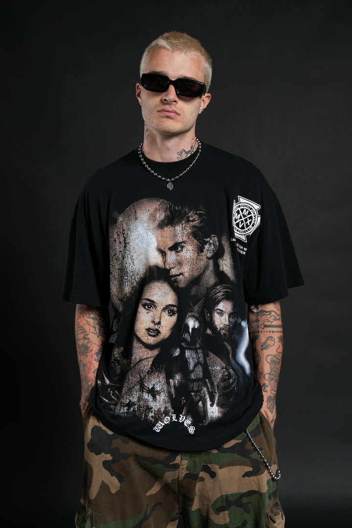 Attack Of The Clones "Side-By-Side" Series Premium Tee in Black