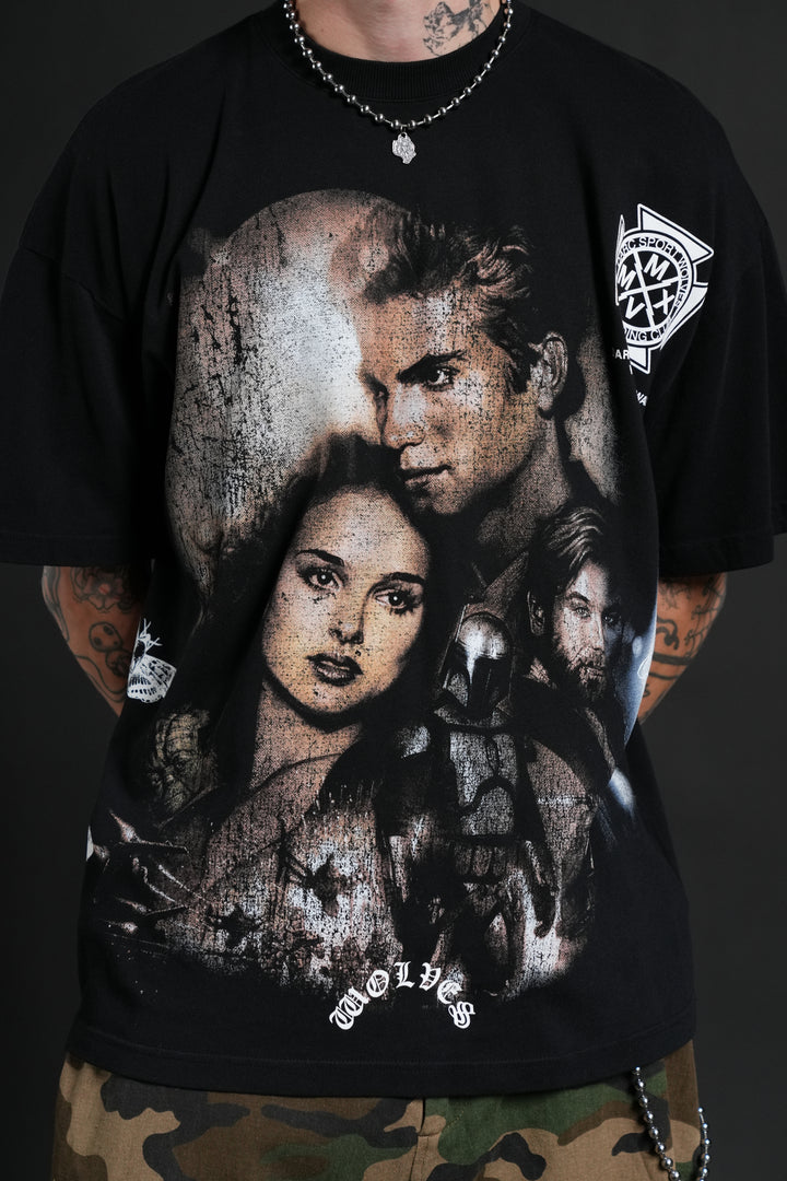 Attack Of The Clones "Side-By-Side" Series Premium Tee in Black