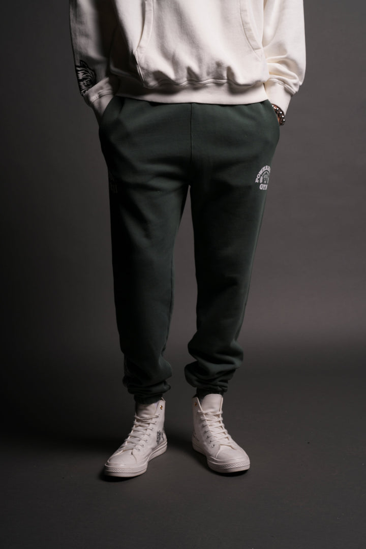 Powerhouse Wolves Post Lounge Sweats in Norse Green