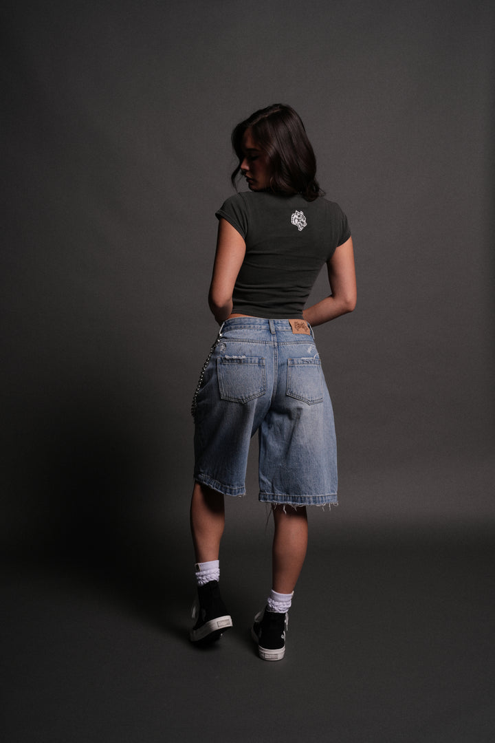Memento Amore "Baby" Tee in Wolf Gray