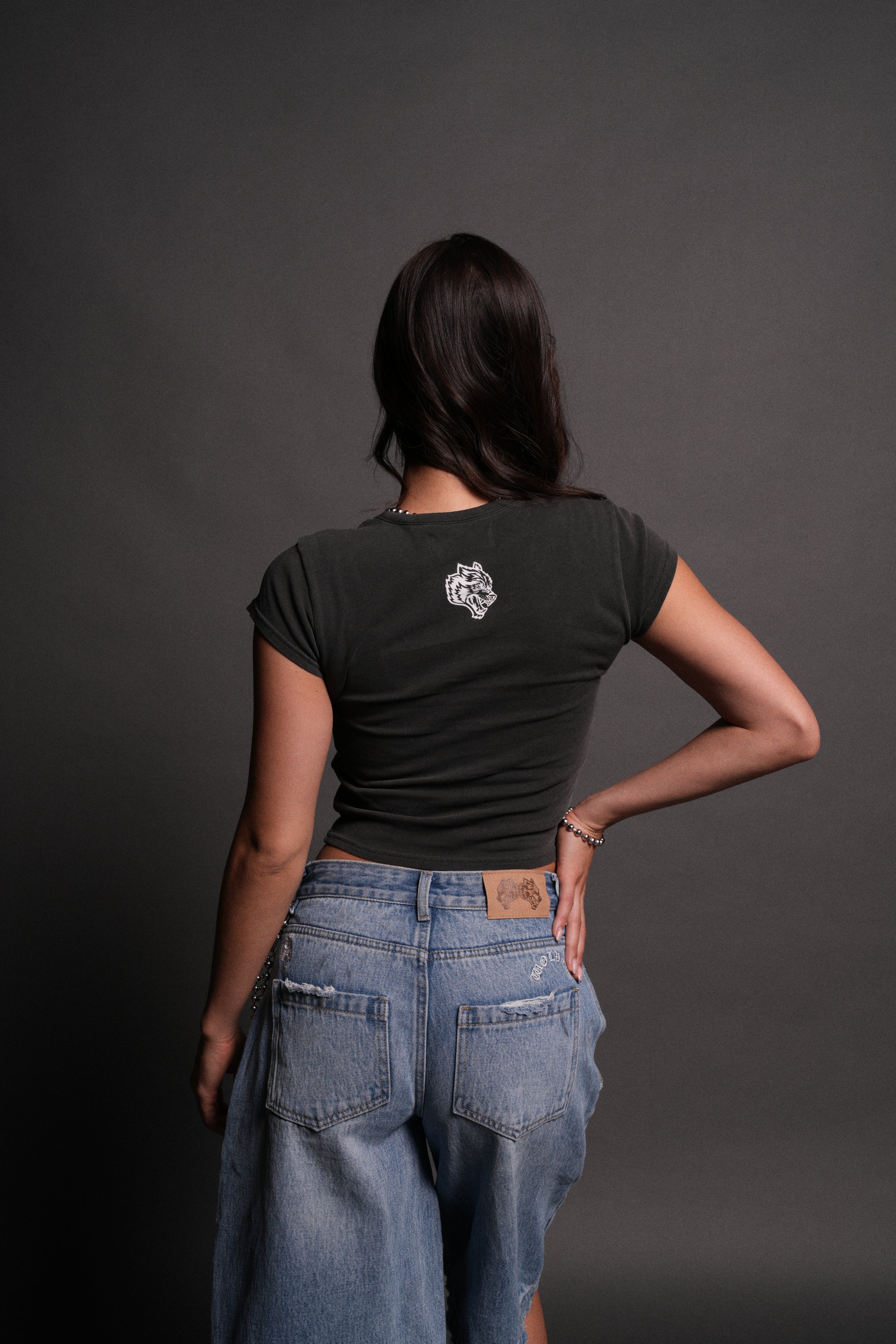 Memento Amore "Baby" Tee in Wolf Gray