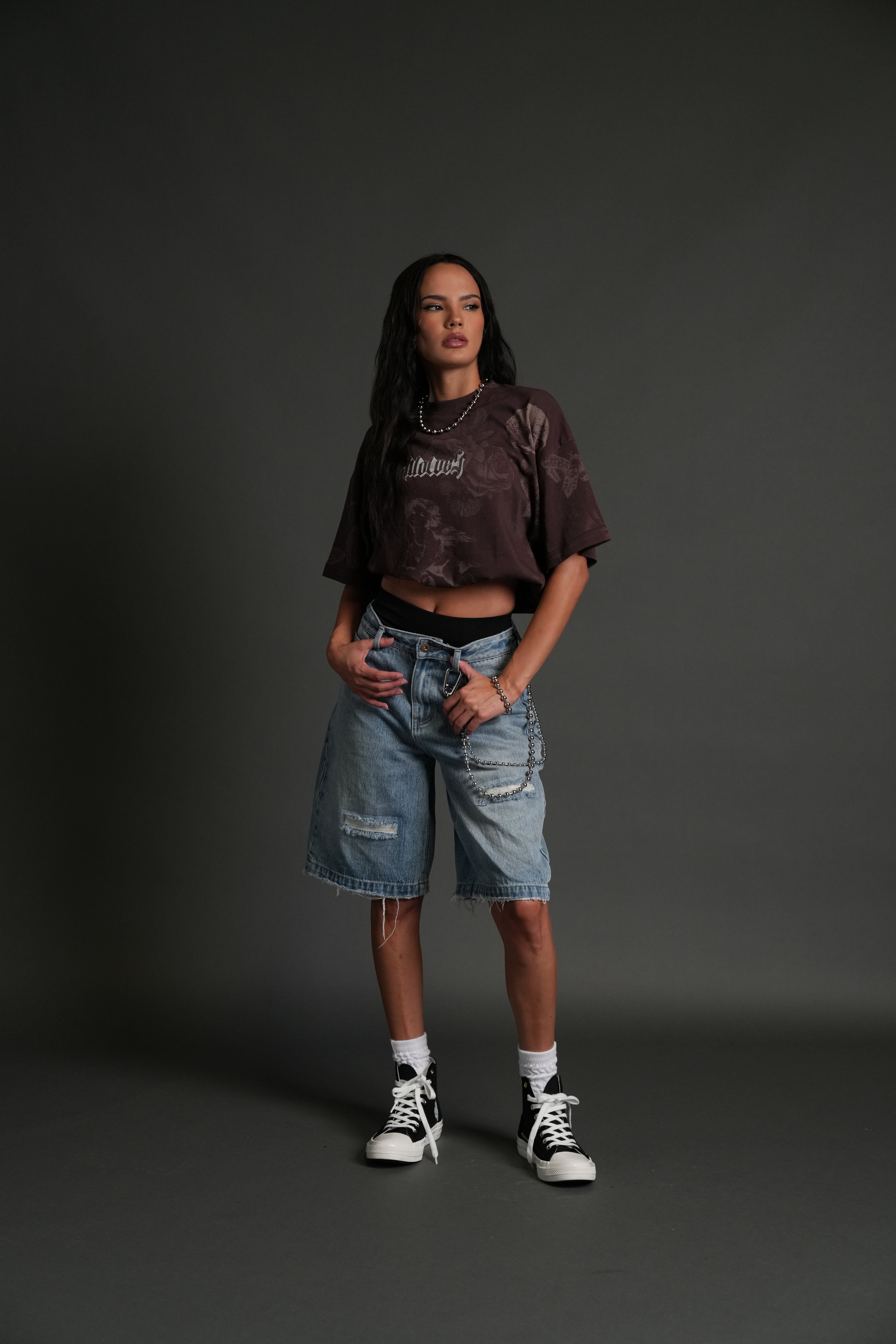 DarcLetter "Pump Cover" Tee in Vanitas Flora
