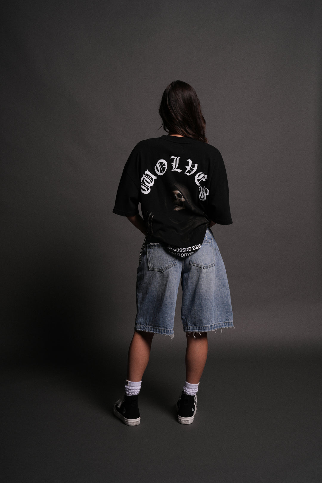 Darc Mori "Side By Side" Series Premium Oversized Tee in Black