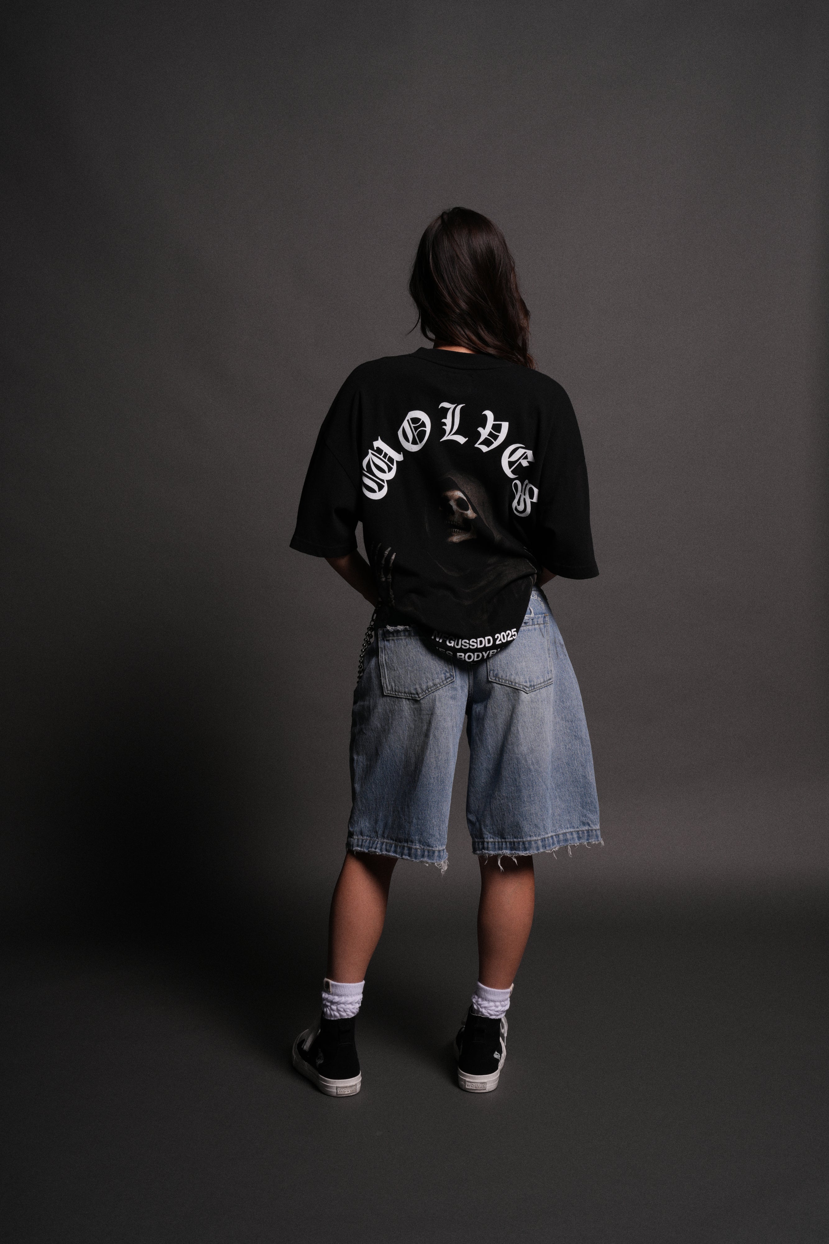 Darc Mori "Side By Side" Series Premium Oversized Tee in Black