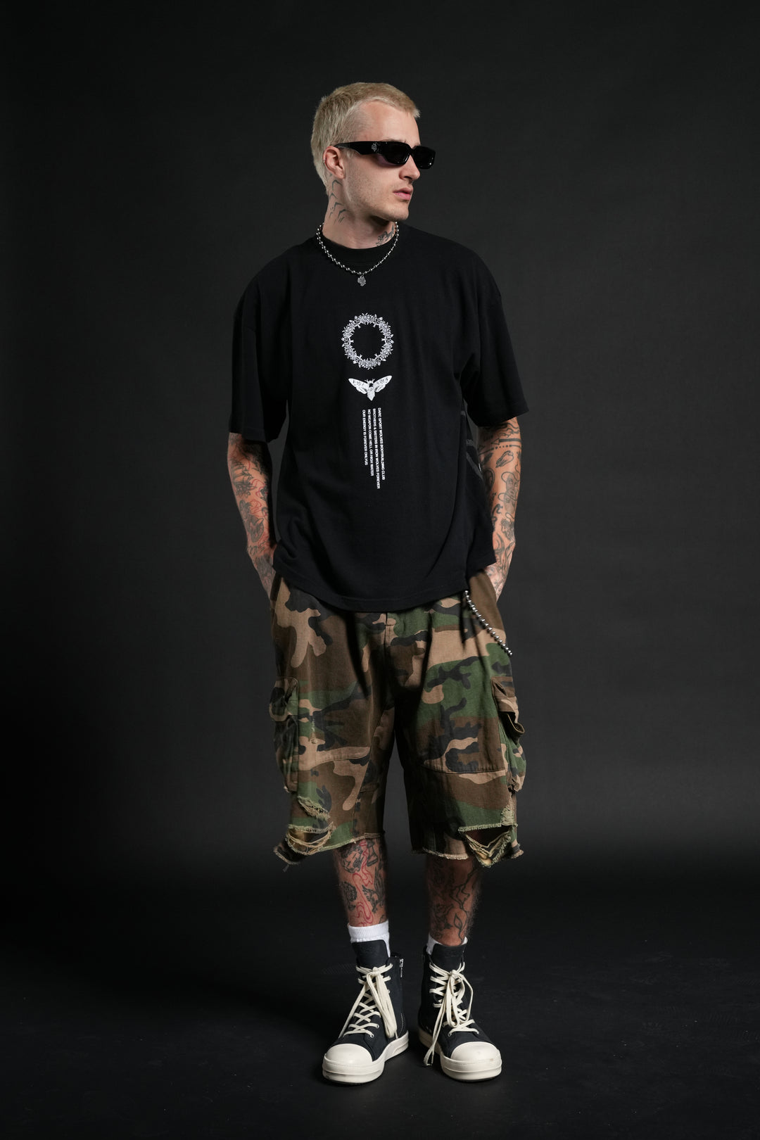 Dark Side Frvr Premium Oversized Tee in Black