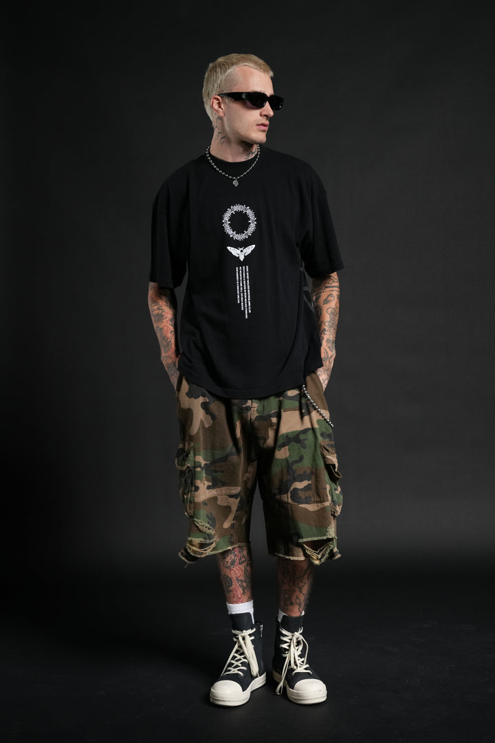 Dark Side Frvr Premium Oversized Tee in Black