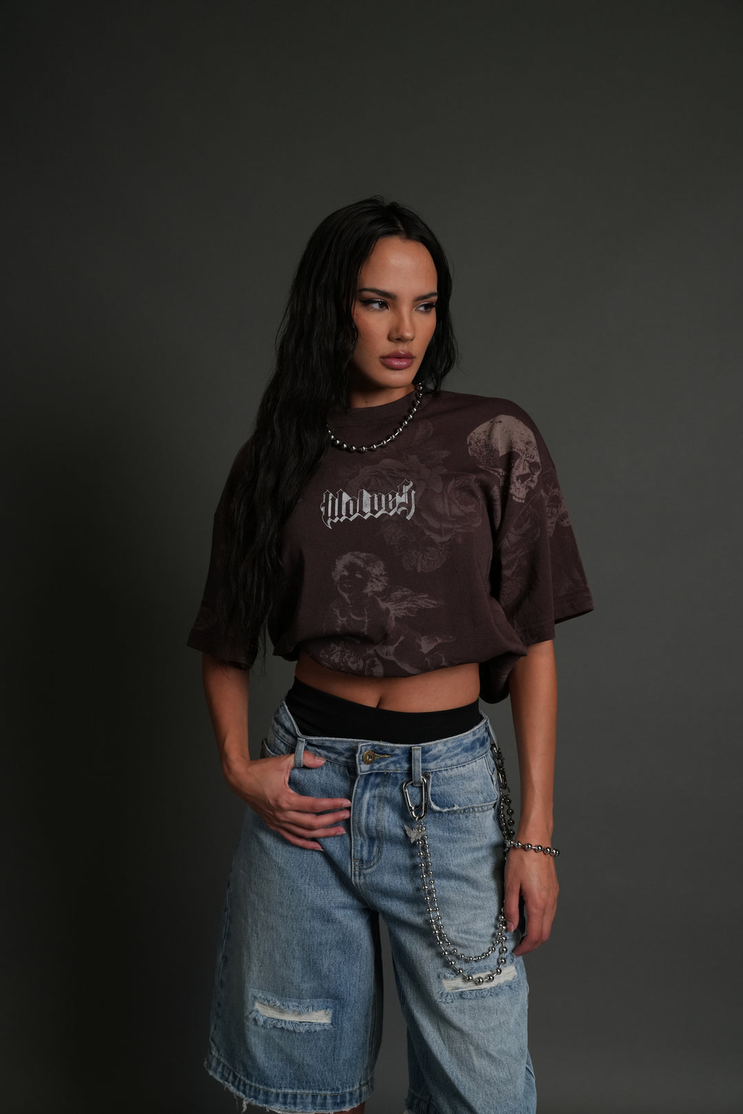 DarcLetter "Pump Cover" Tee in Vanitas Flora