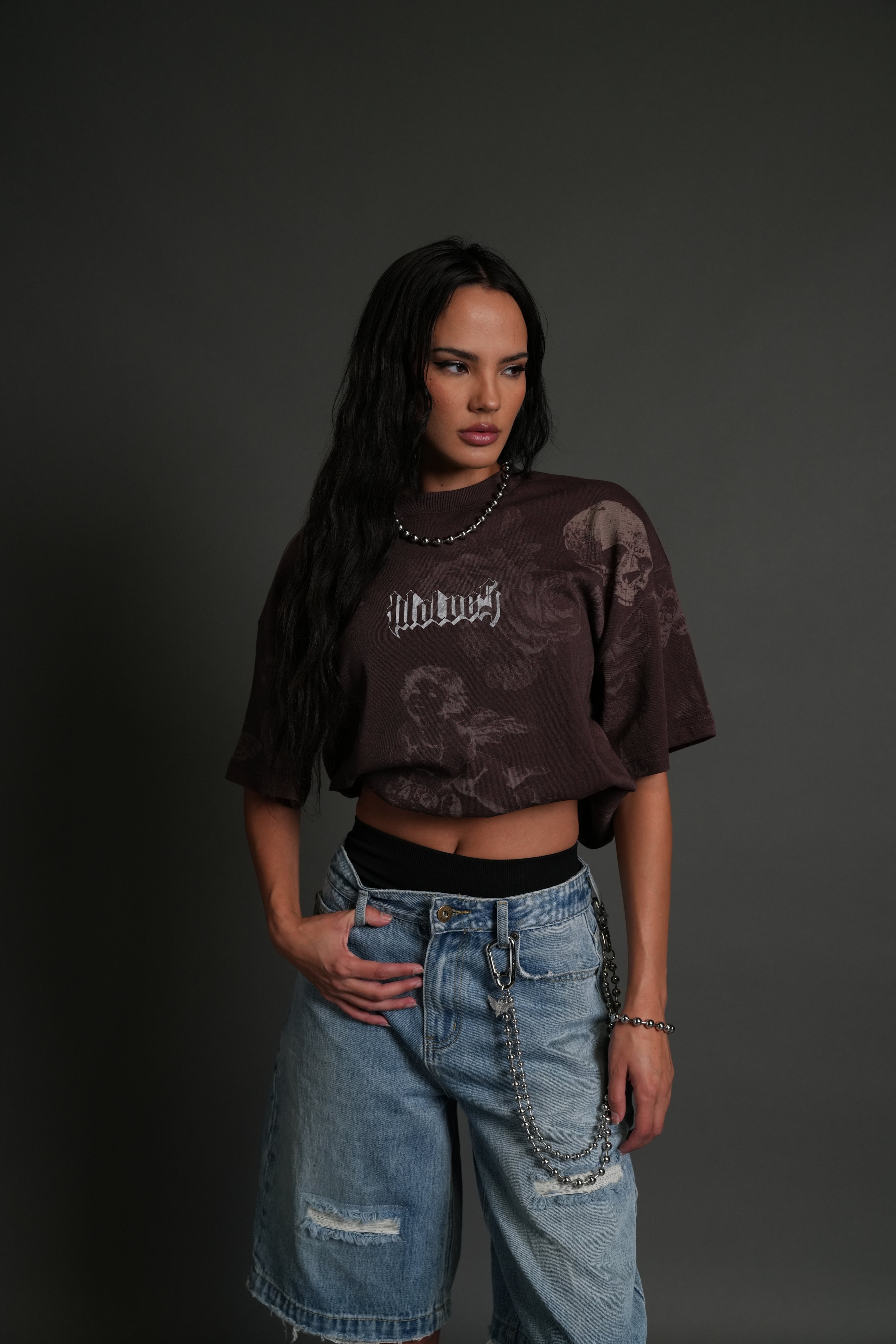 DarcLetter "Pump Cover" Tee in Vanitas Flora