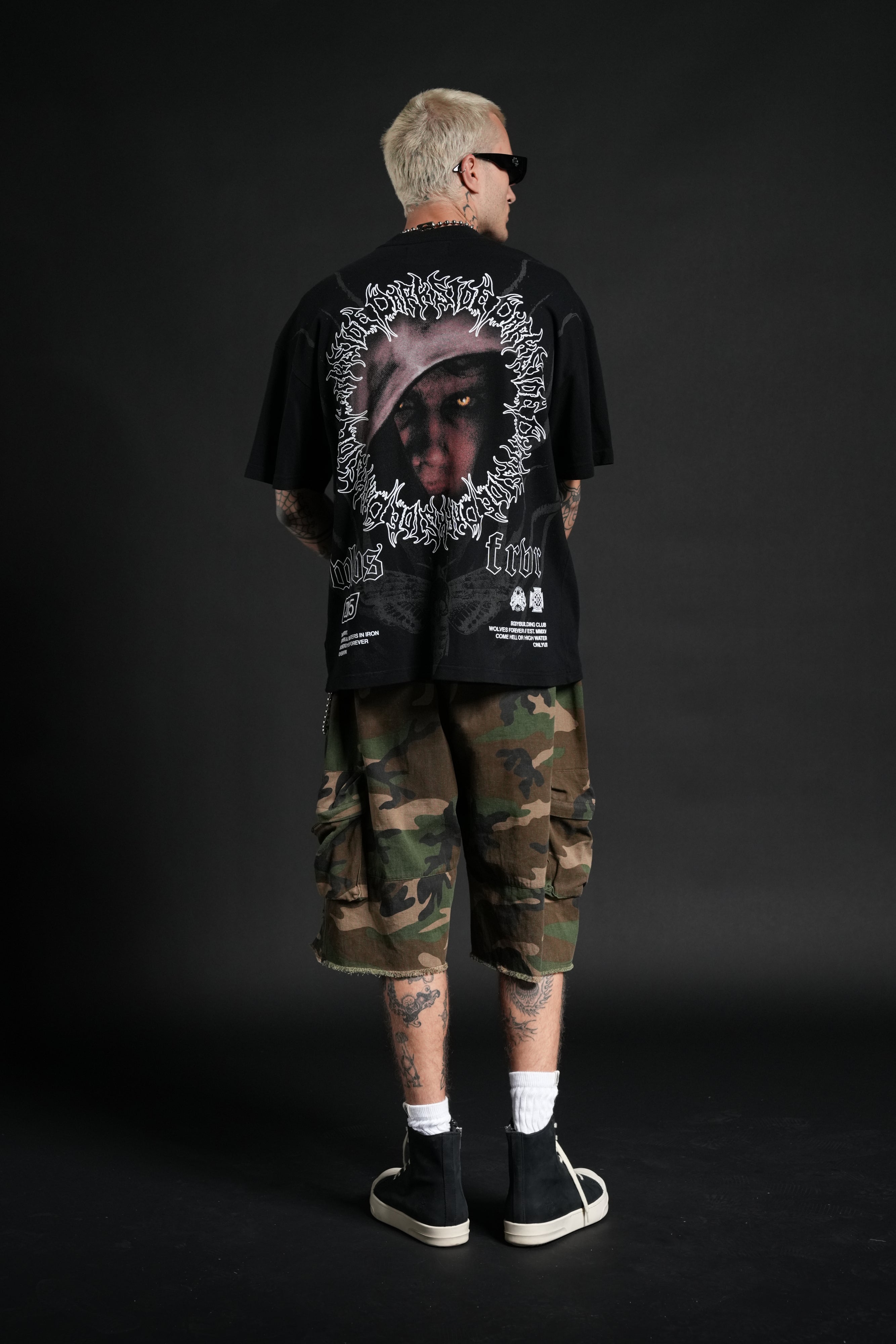 Dark Side Frvr Premium Oversized Tee in Black