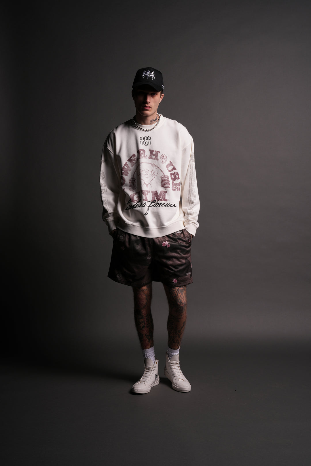 Wolves House Unisex London Crewneck in Cream