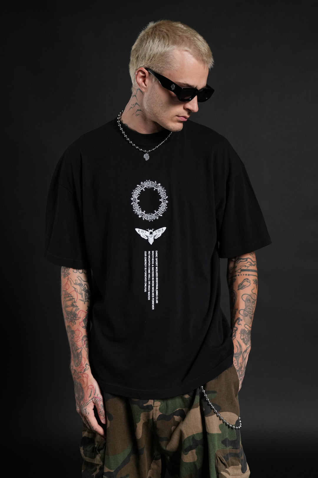 Dark Side Frvr Premium Oversized Tee in Black