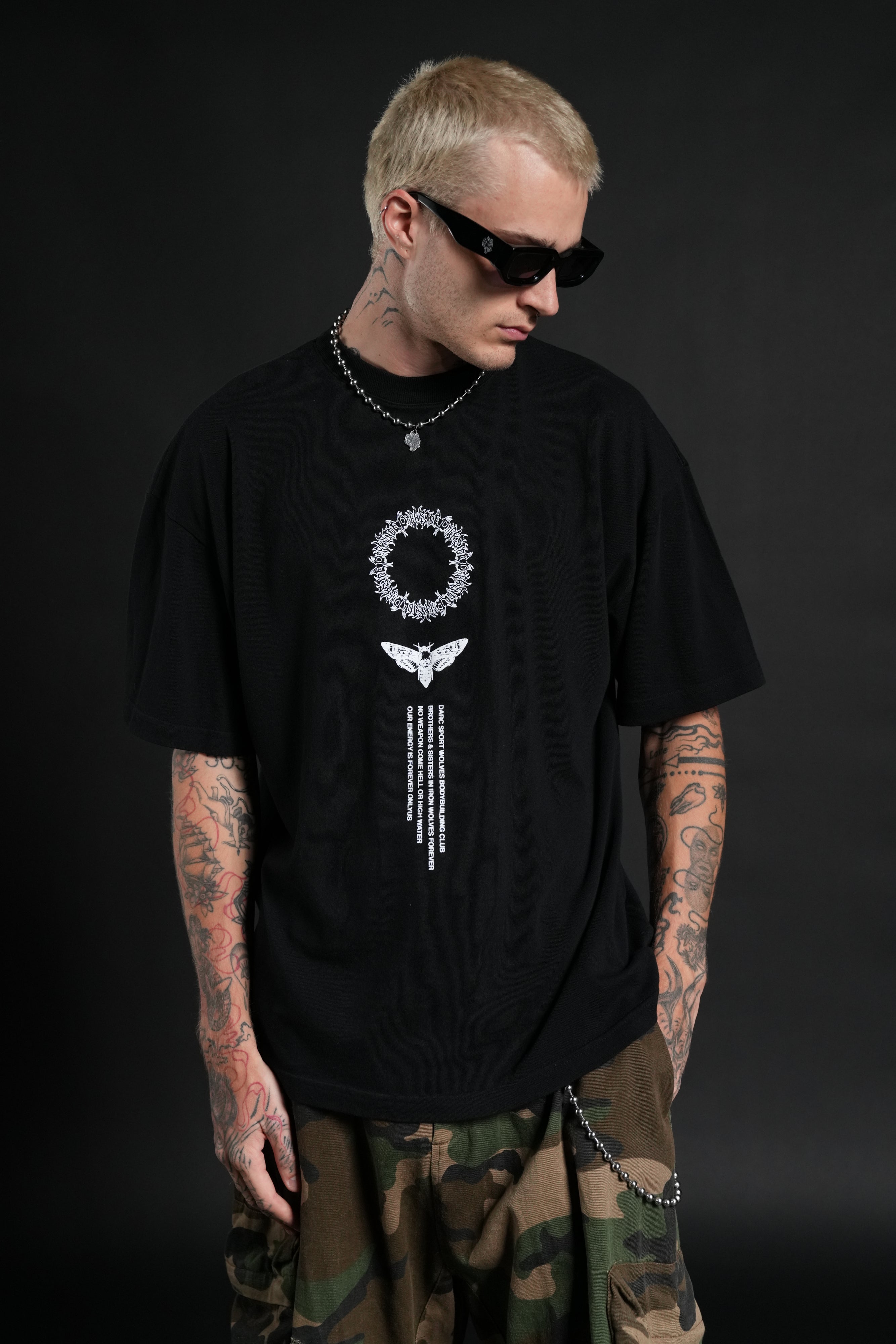 Dark Side Frvr Premium Oversized Tee in Black