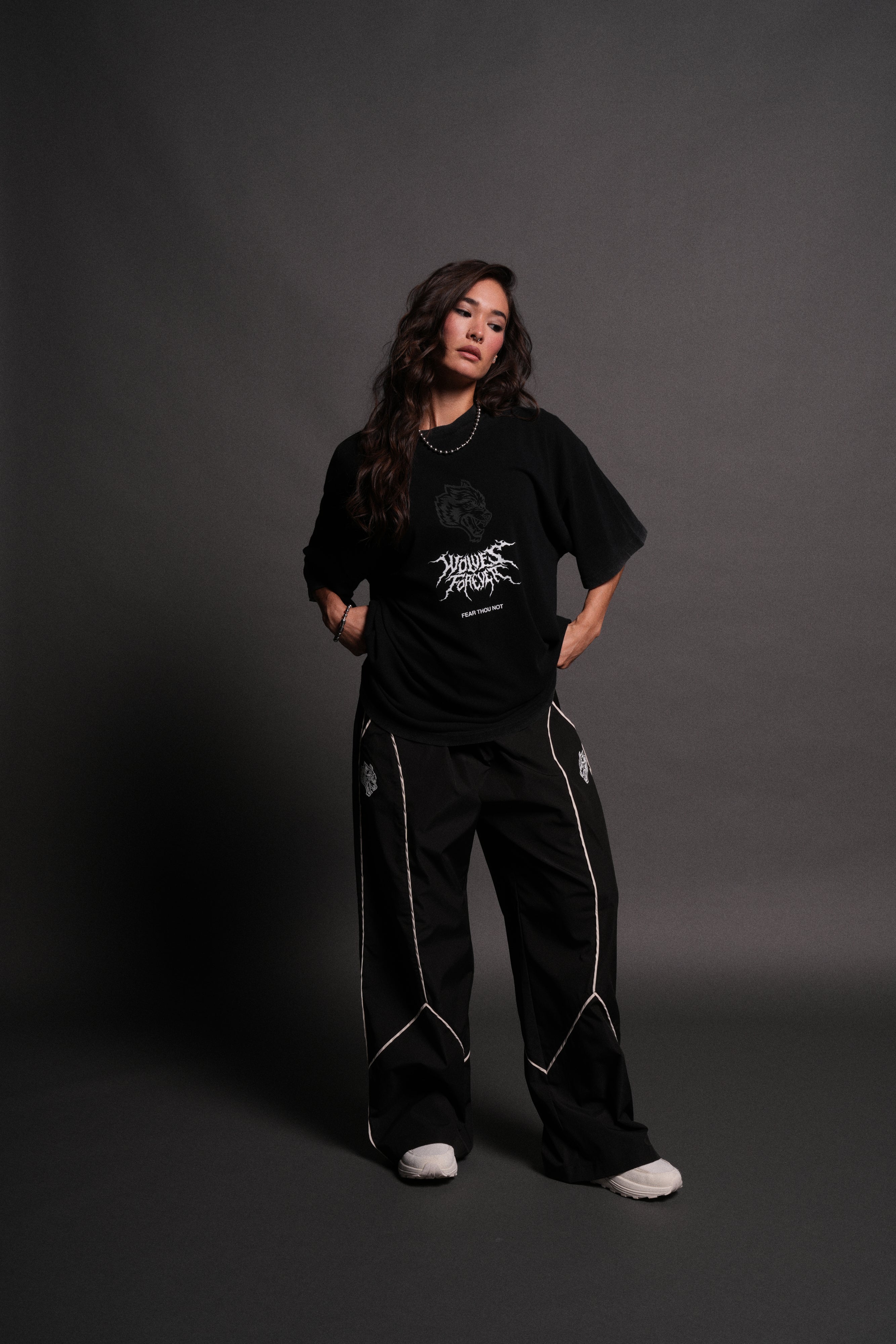 Casted Out "Premium" Oversized Tee in Black