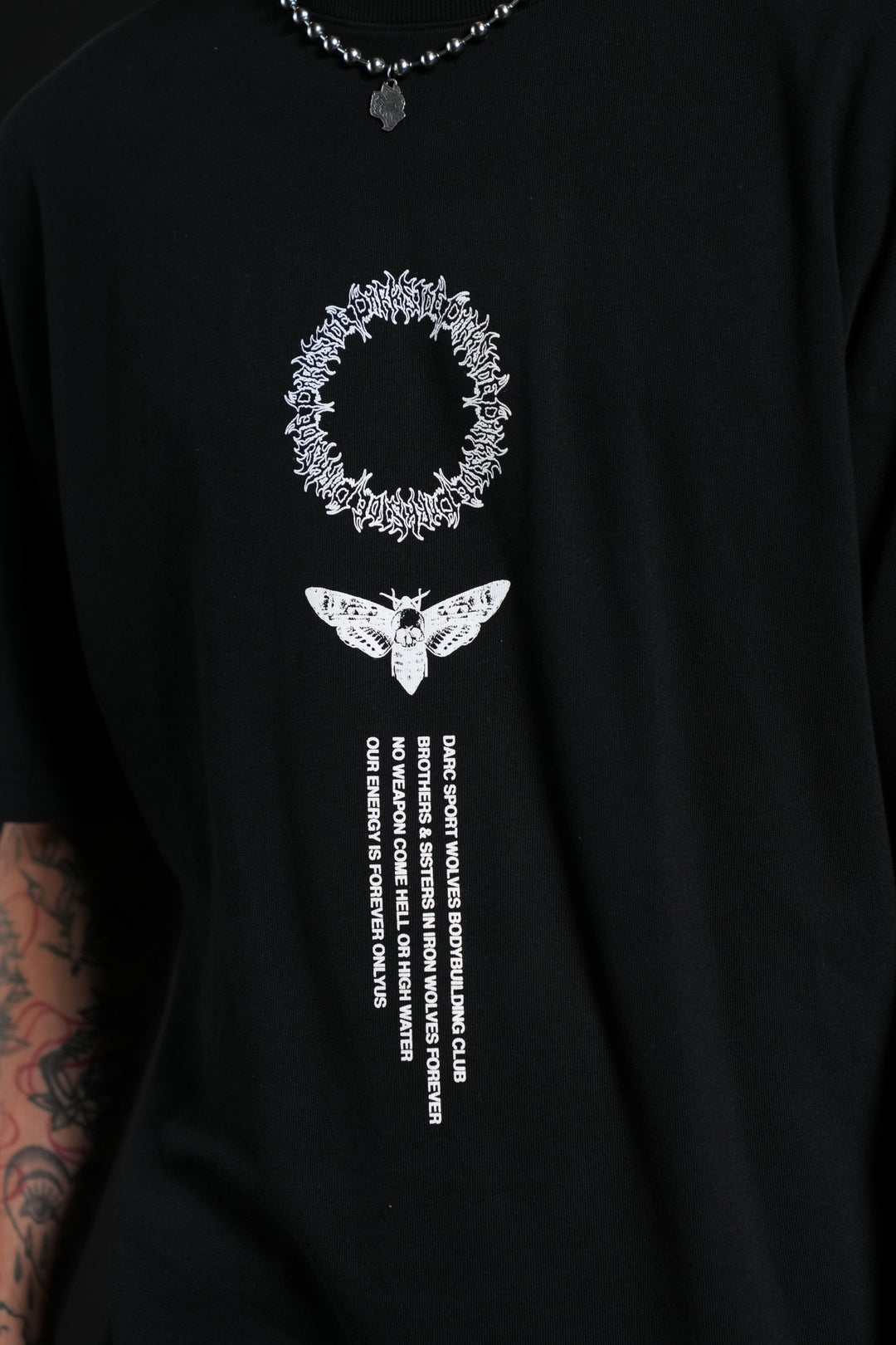 Dark Side Frvr Premium Oversized Tee in Black