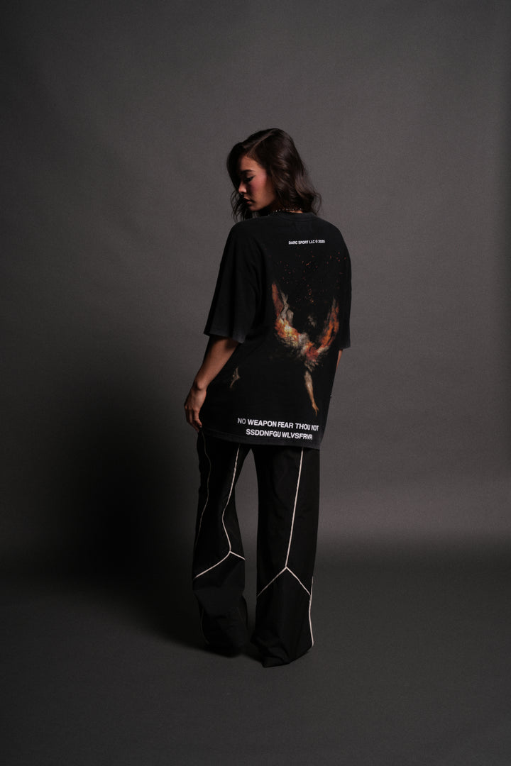 Casted Out "Premium" Oversized Tee in Black
