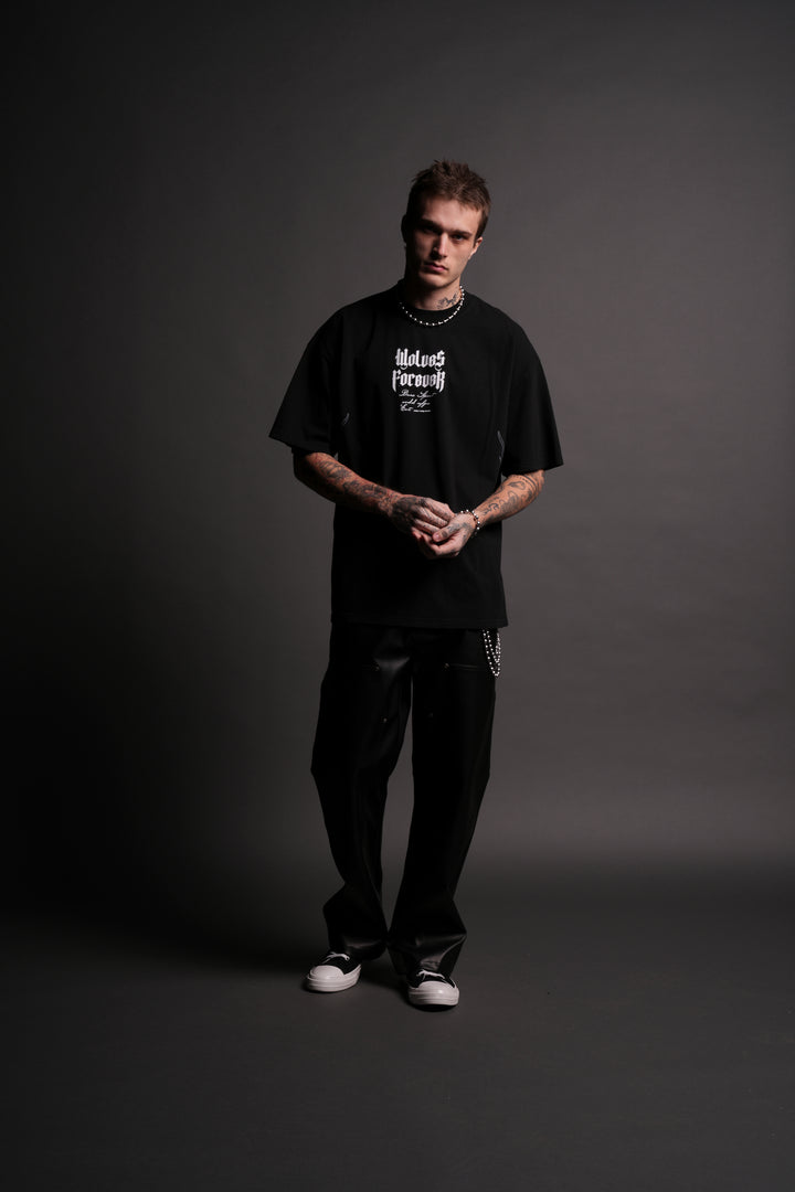 Live Or Die "Premium" Oversized Tee in Black