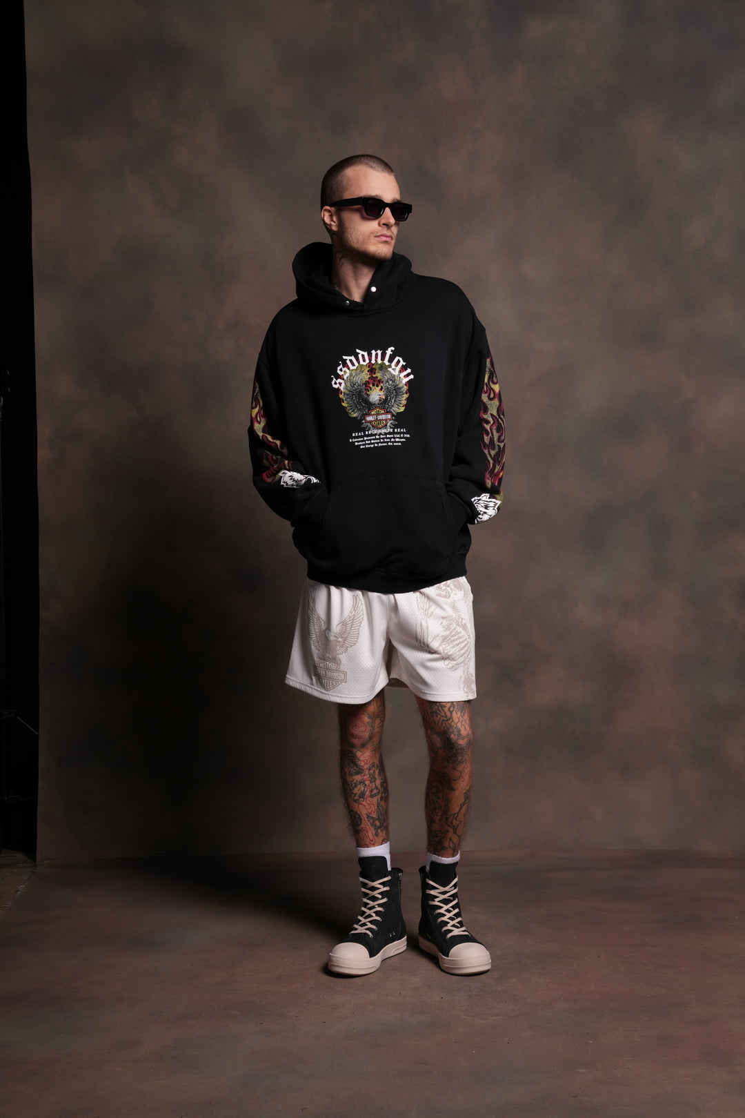 Wings of Fire "Pierce" Hoodie in Black