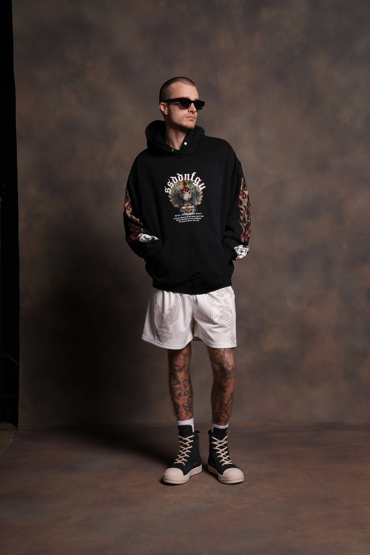 Wings of Fire "Pierce" Hoodie in Black