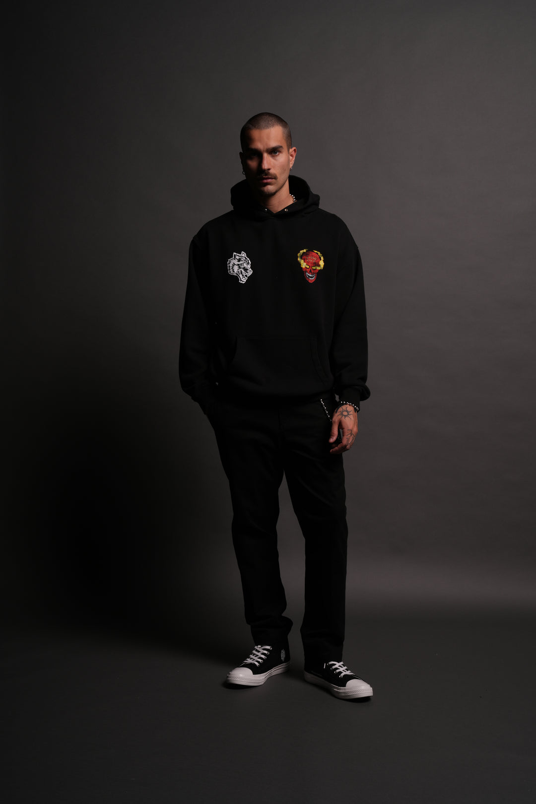 Stone Cold "Pierce" Hoodie in Black