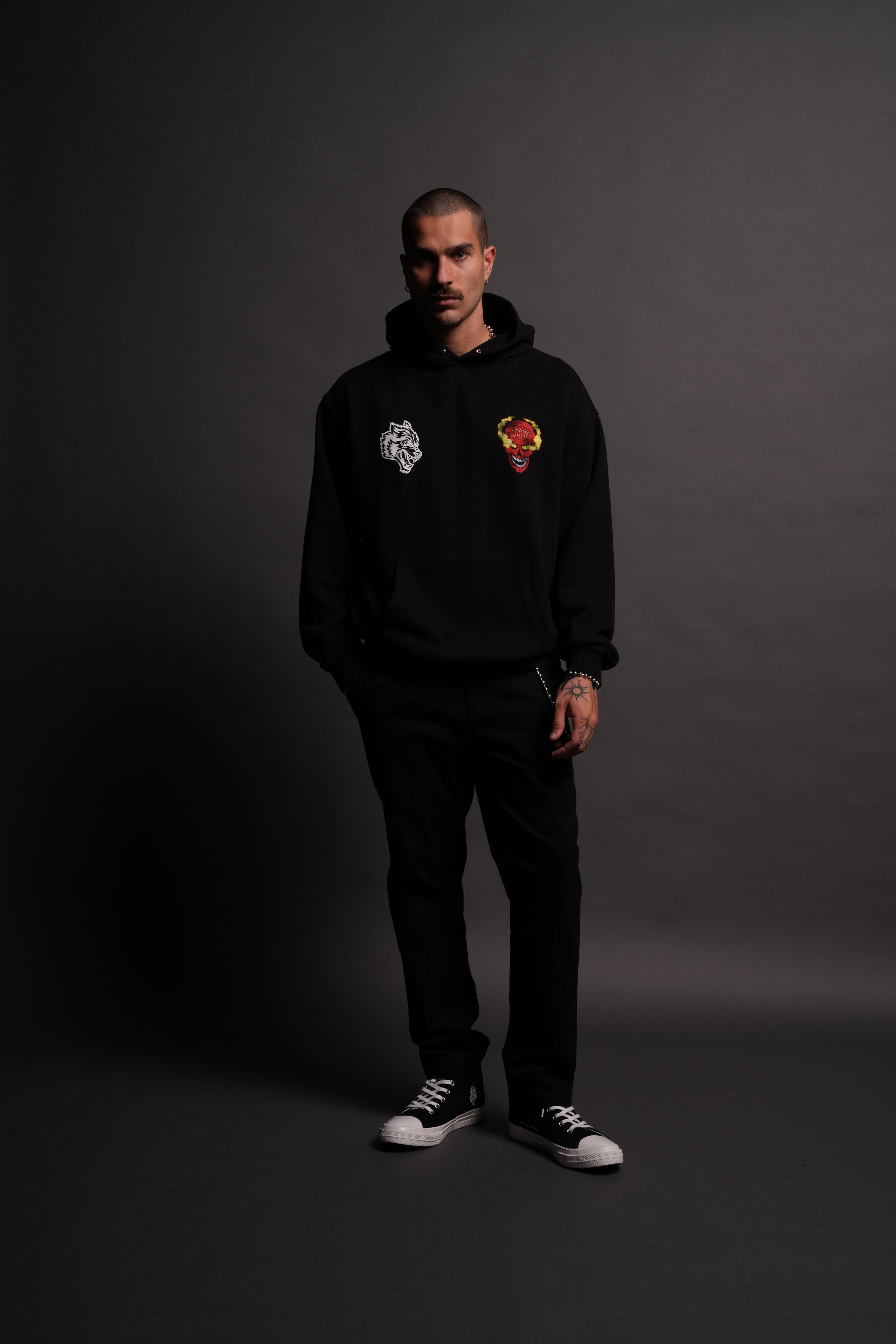 Stone Cold "Pierce" Hoodie in Black