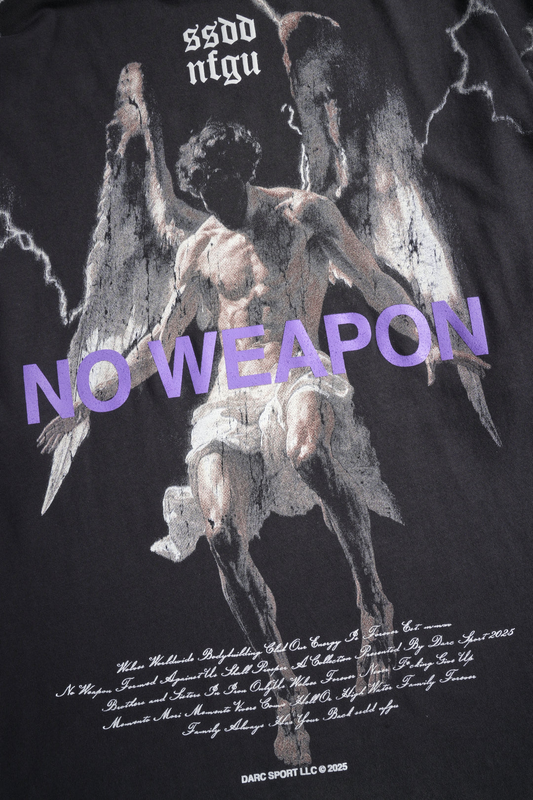 Fallen Angel "Premium" Oversized Tee in Wolf Gray