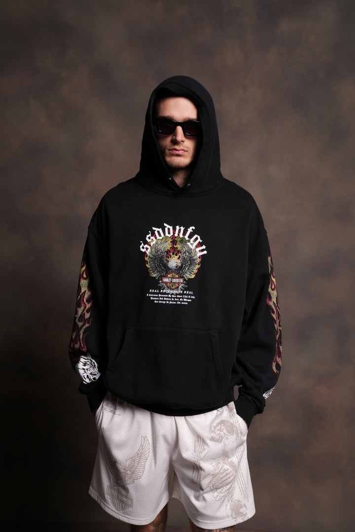 Wings of Fire "Pierce" Hoodie in Black