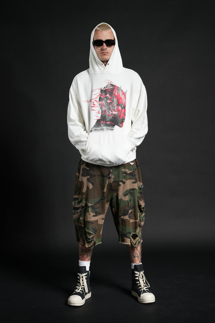 Sith Inferno Pierce Hoodie in Cream