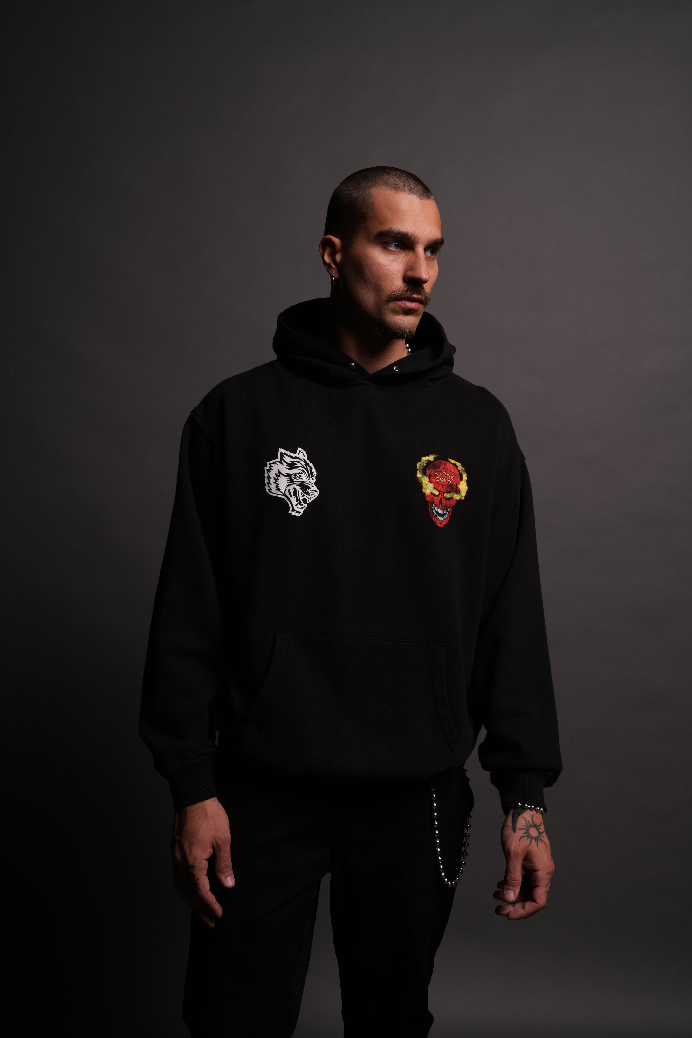 Stone Cold "Pierce" Hoodie in Black