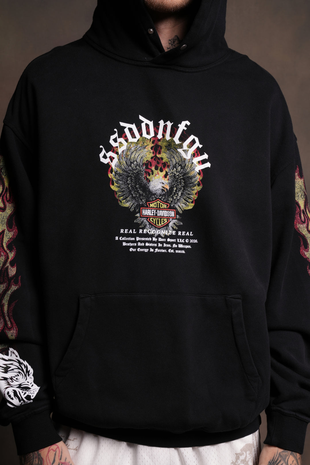 Wings of Fire "Pierce" Hoodie in Black