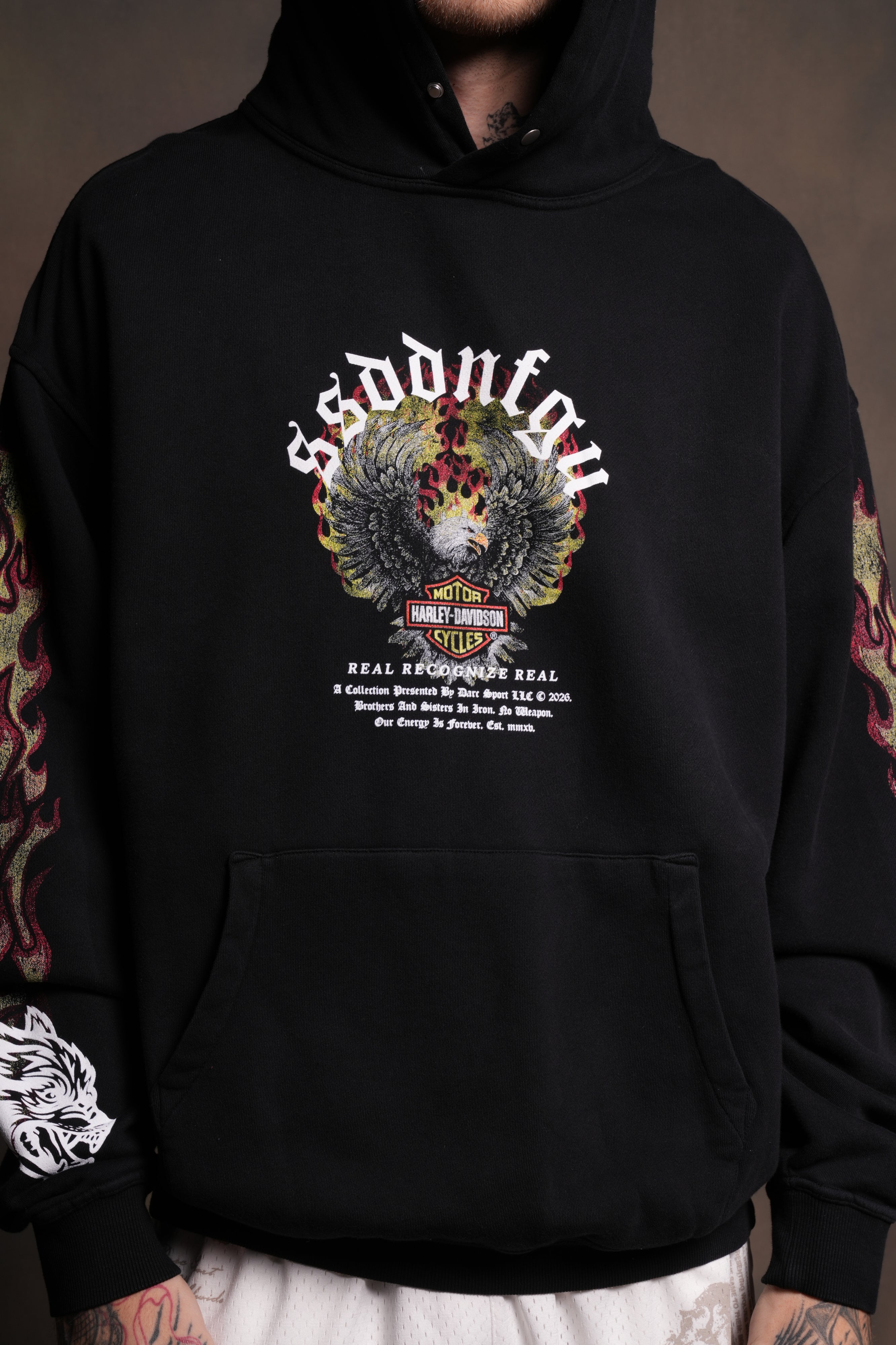 Wings of Fire "Pierce" Hoodie in Black