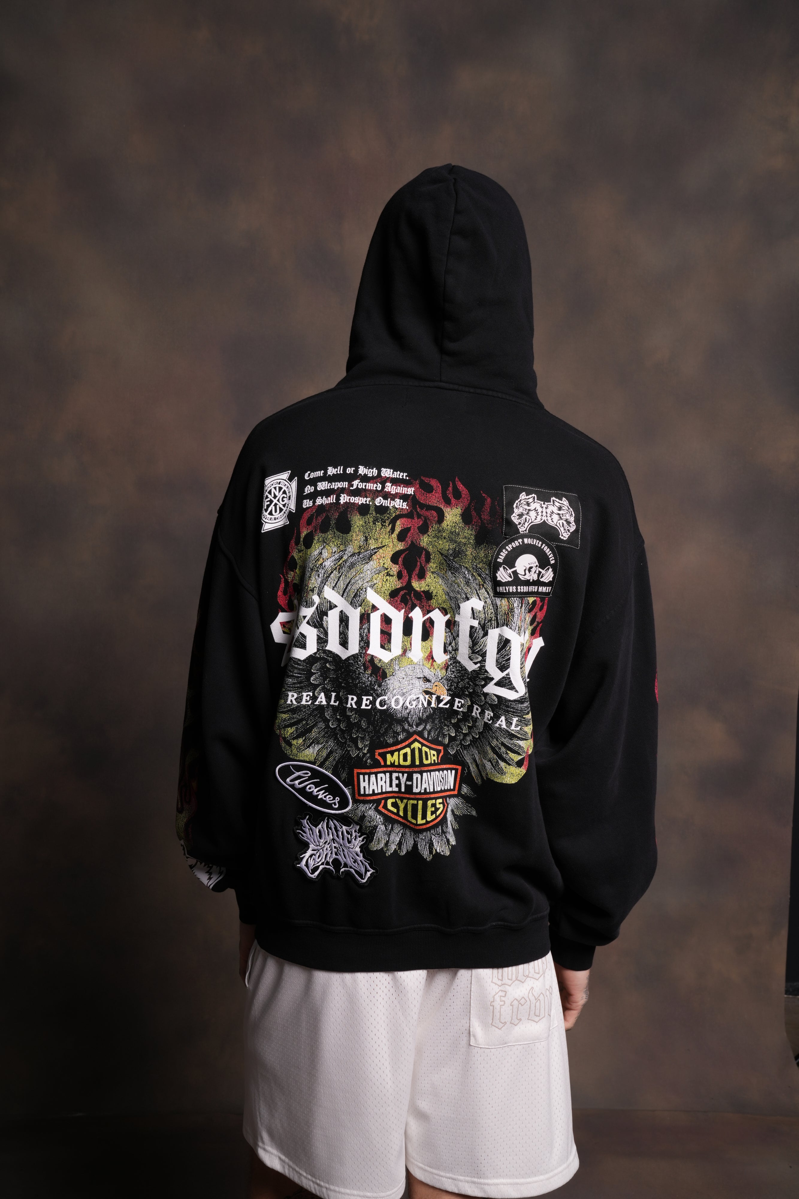 Wings of Fire "Pierce" Hoodie in Black