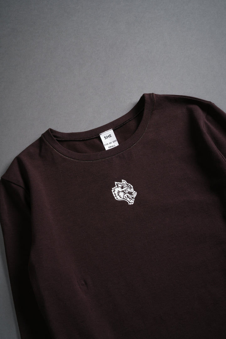 Single Wolf "Eden" L/S Tee in Darc Garnet