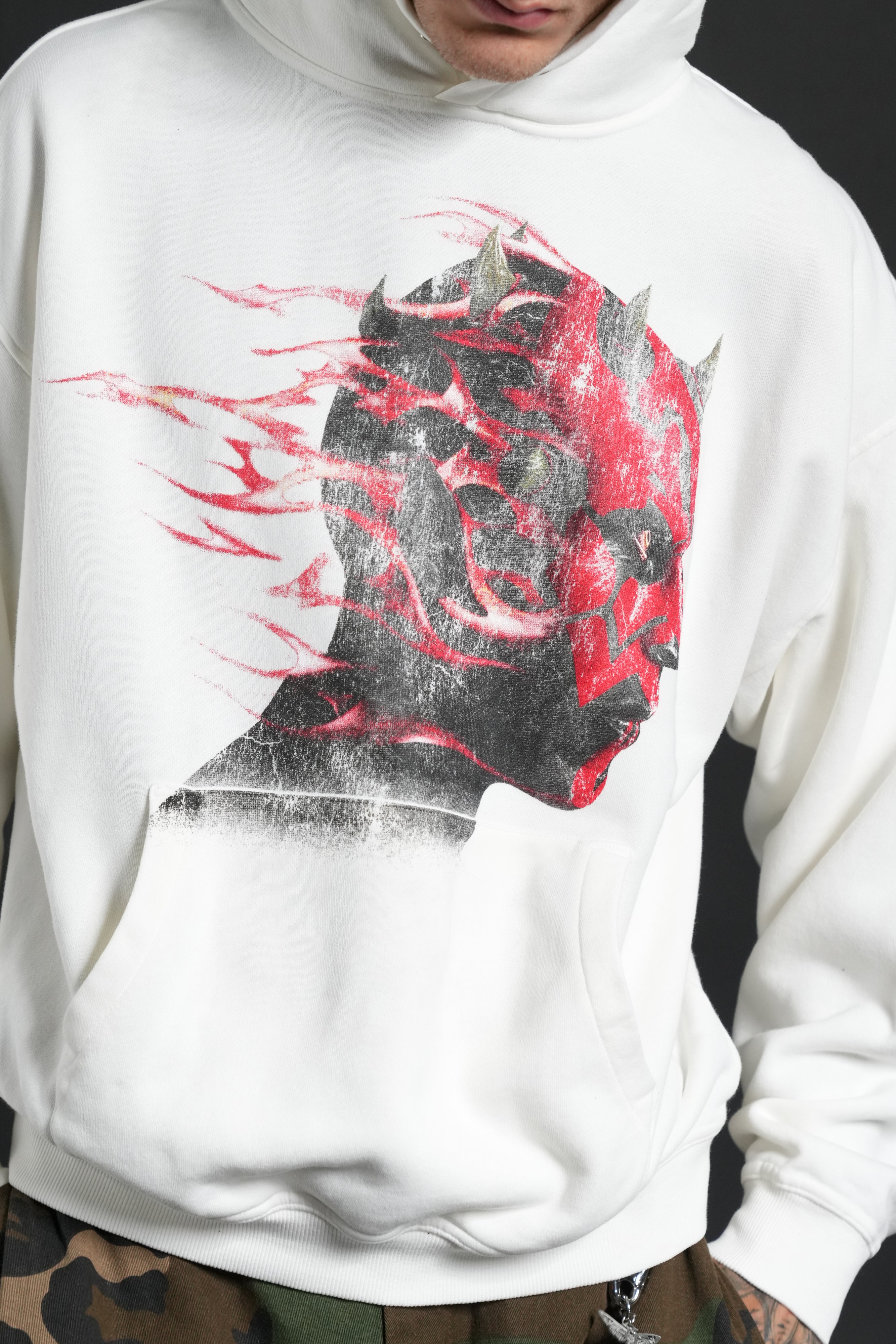 Sith Inferno Pierce Hoodie in Cream