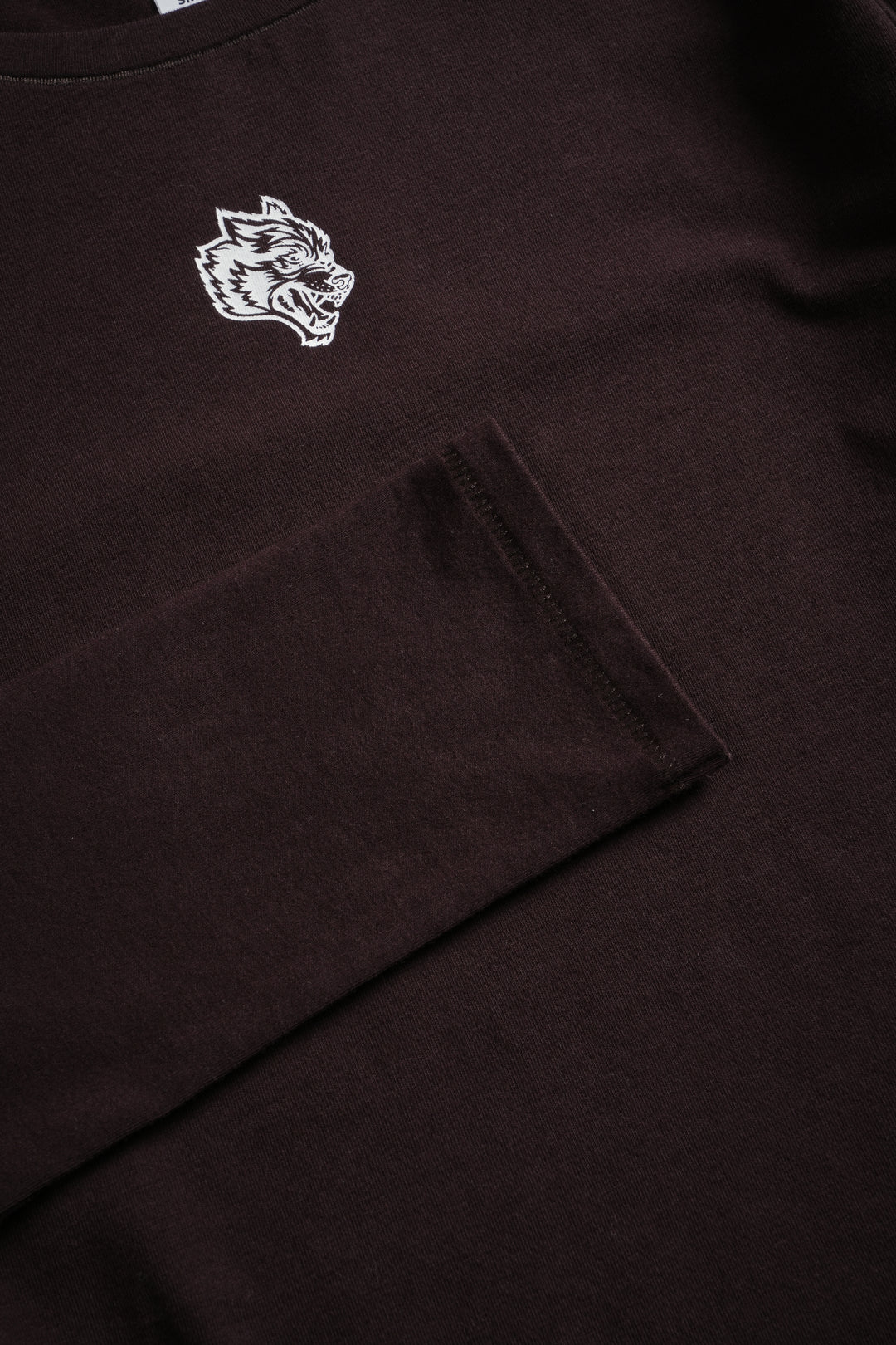 Single Wolf "Eden" L/S Tee in Darc Garnet