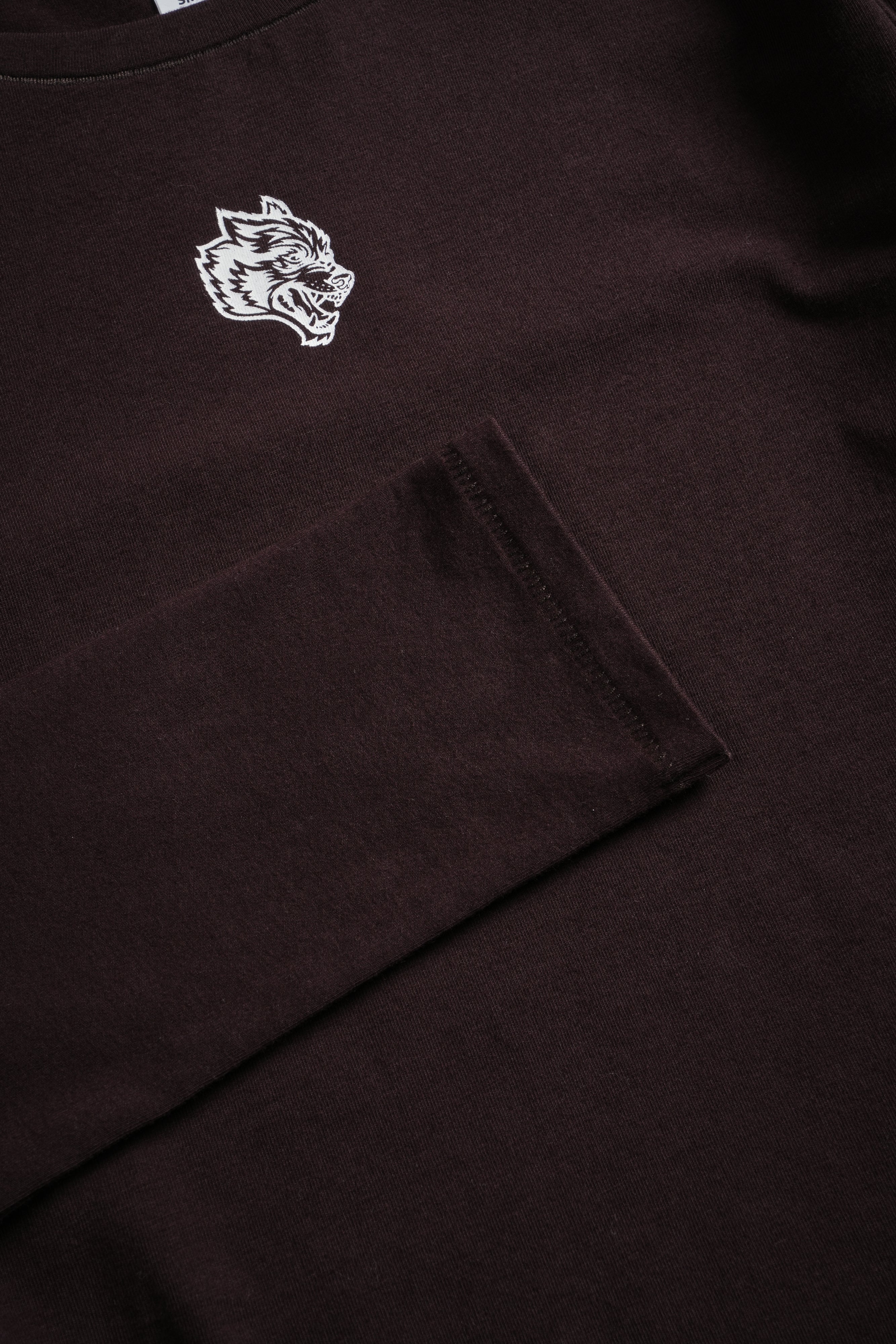 Single Wolf "Eden" L/S Tee in Darc Garnet