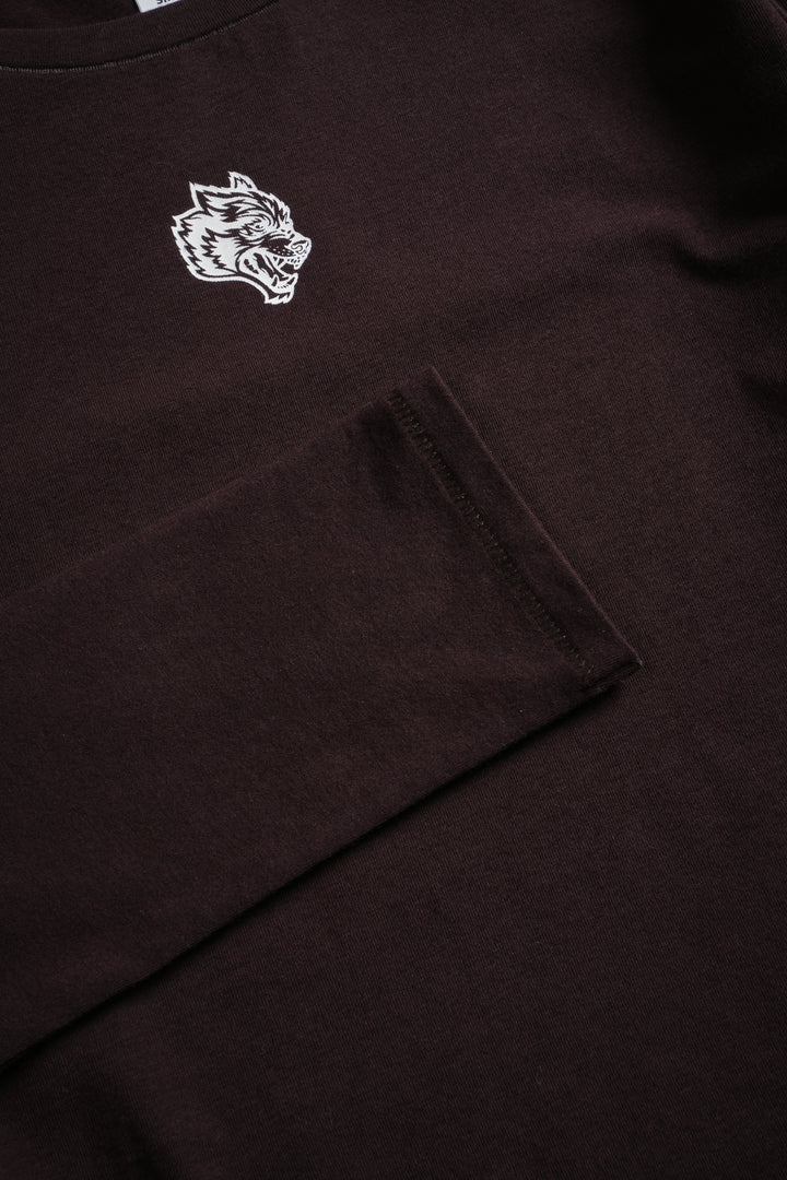 Single Wolf "Eden" L/S Tee in Darc Garnet